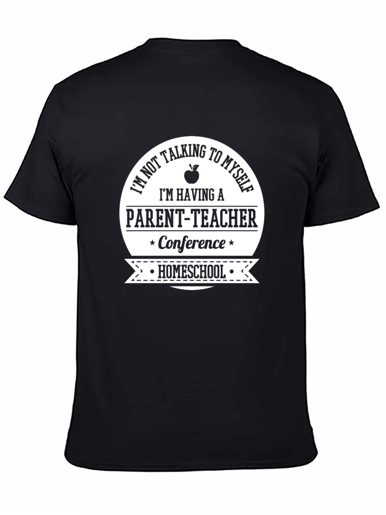 Black Homeschool Parent-Teacher Conference T-Shirt view 4