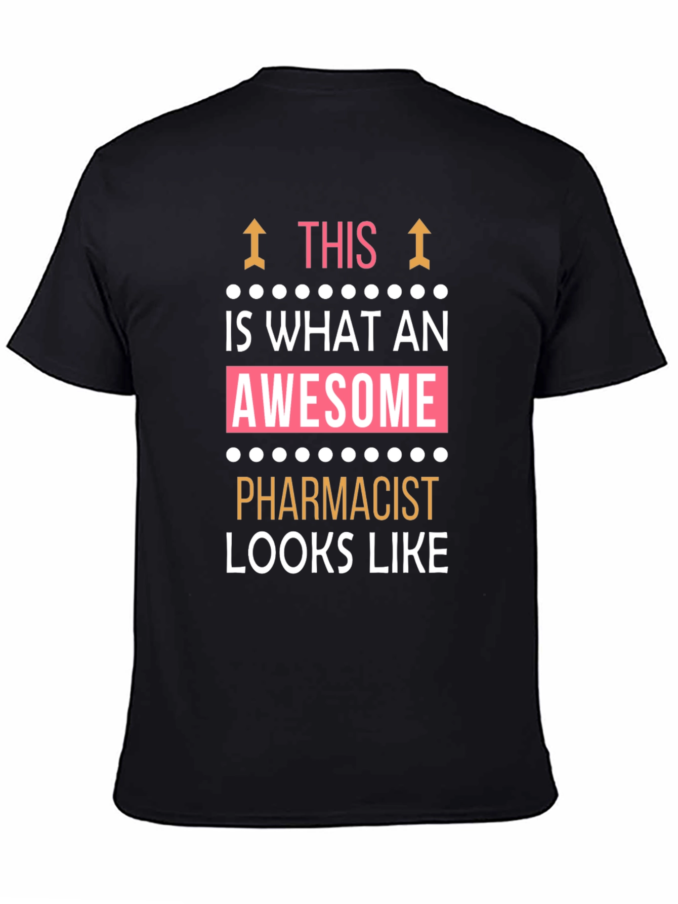 Black Awesome Pharmacist T-Shirt - Funny Gift! view 4