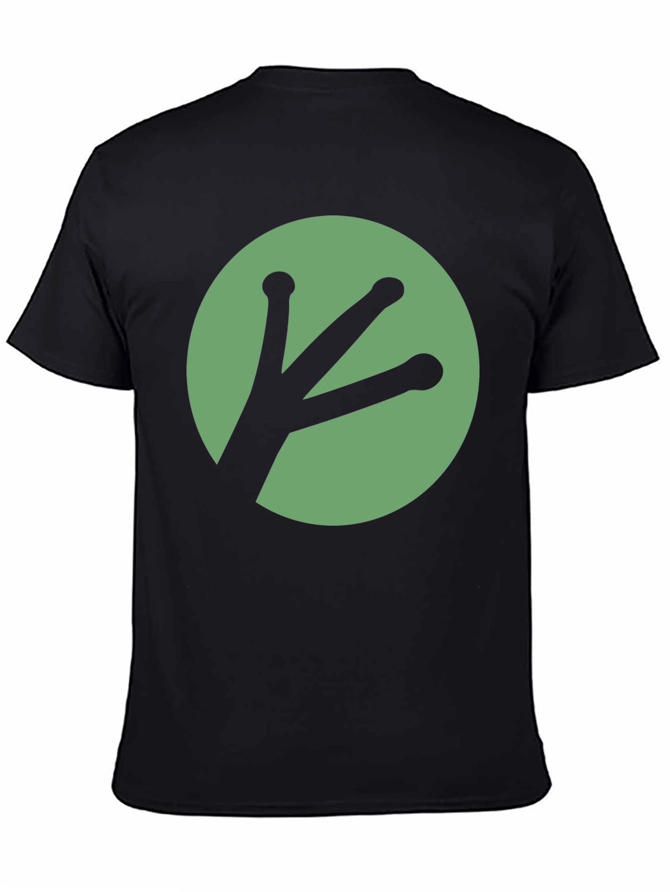 Black Frog Footprint T-Shirt - Funky & Unique Design view 4