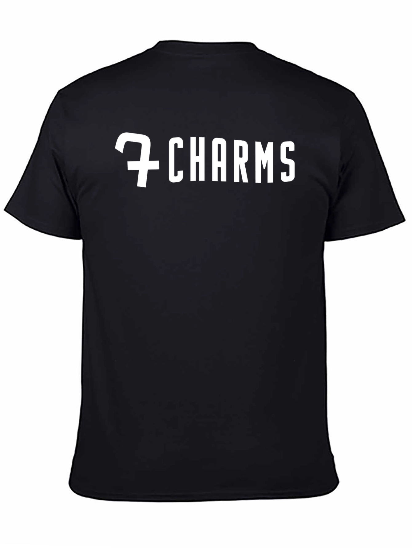 Black 7 Charms Black Graphic Tee view 4