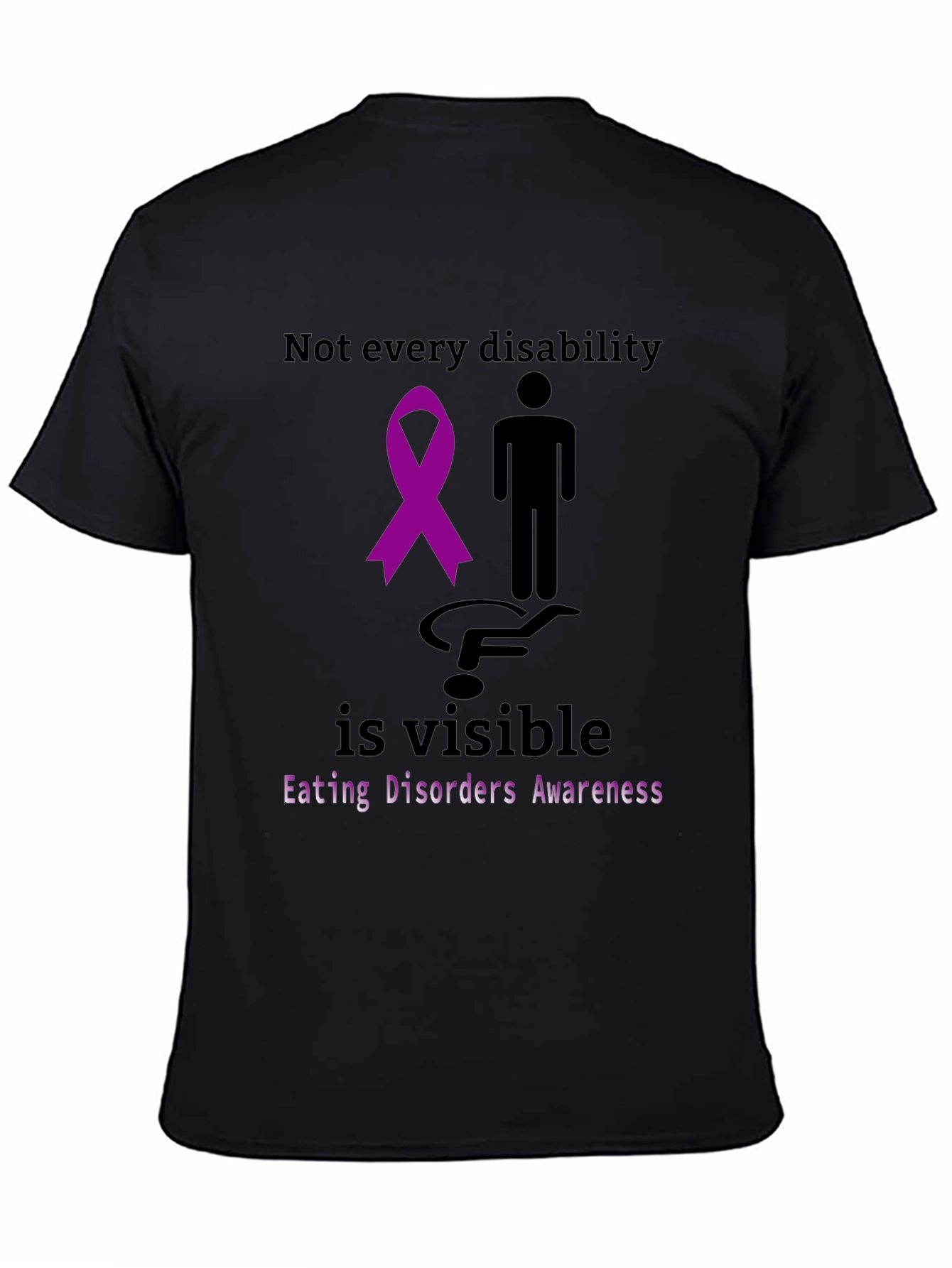 Black Eating Disorders Awareness T-Shirt view 4