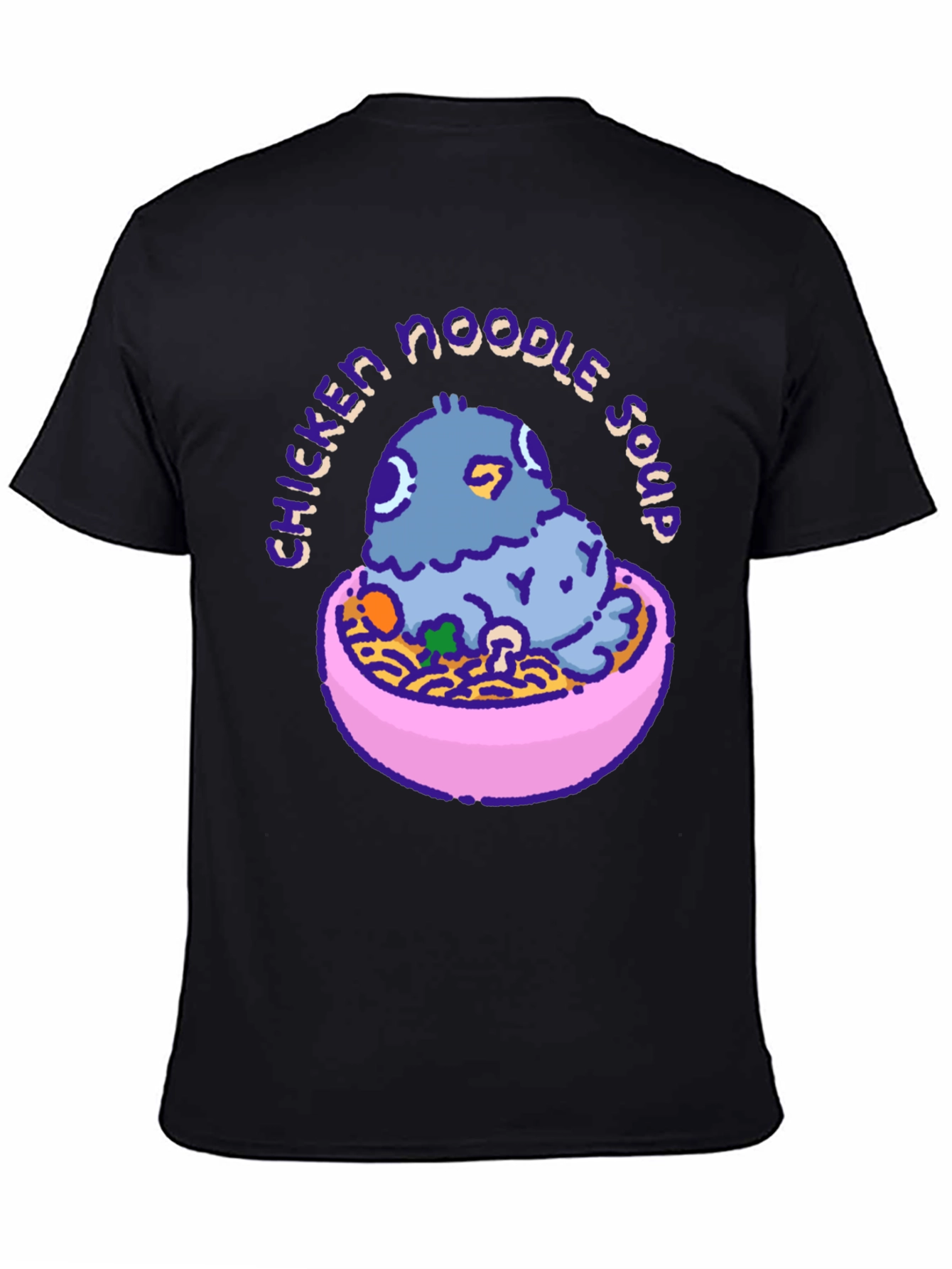 Black Chicken Noodle Soup Pigeon T-Shirt view 4