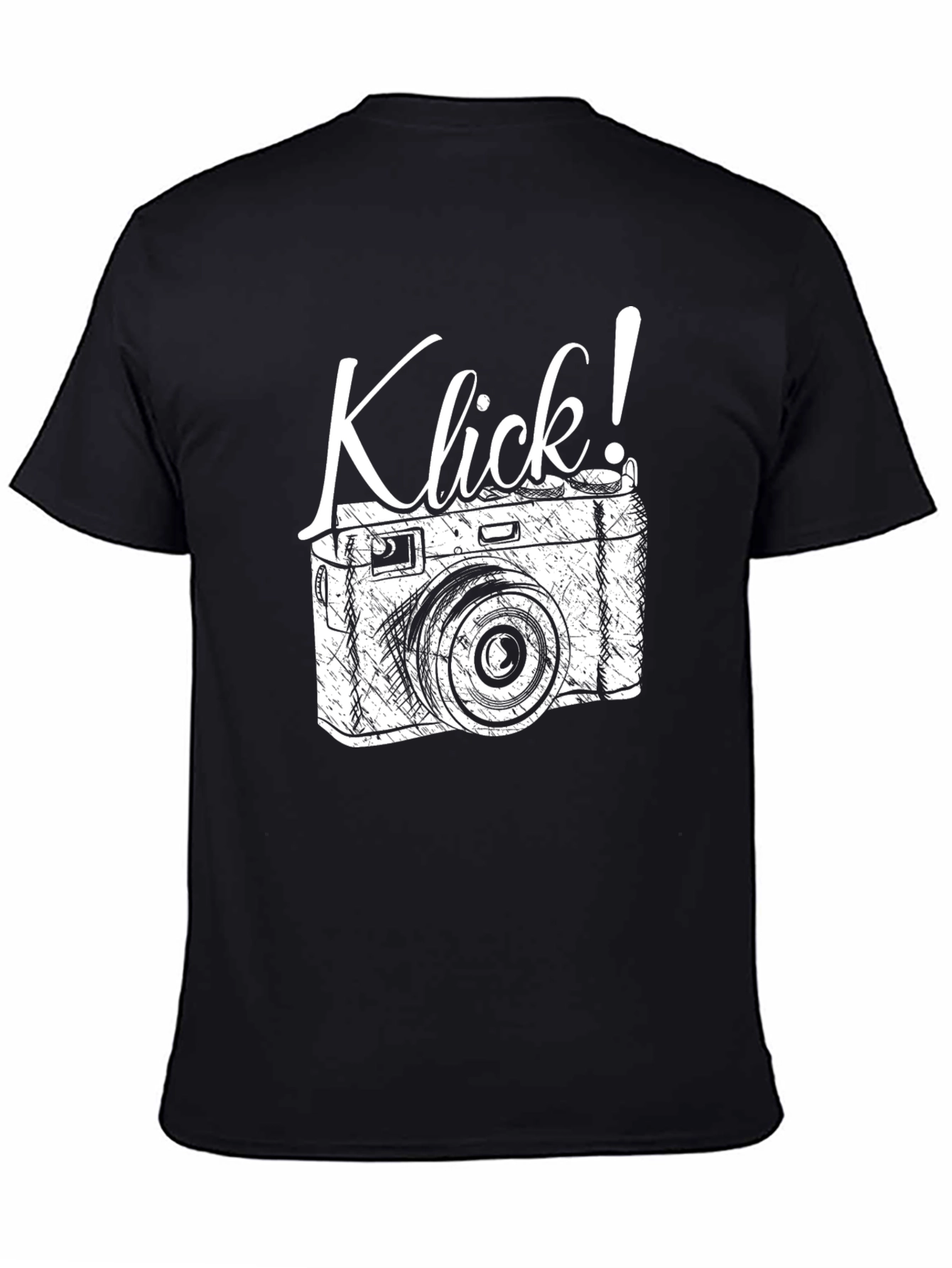 Black Klick! Camera Graphic T-Shirt - Retro Style view 4