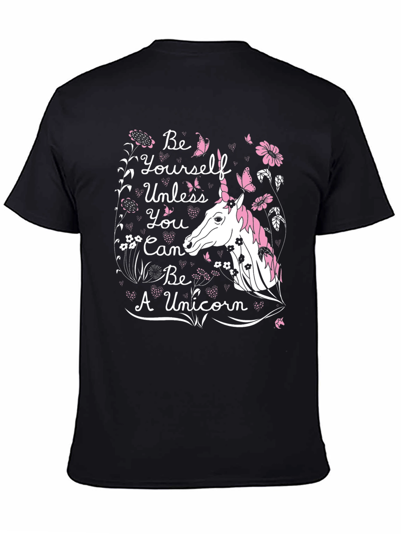 Black Unicorn T-Shirt - Be Yourself Unless... view 4