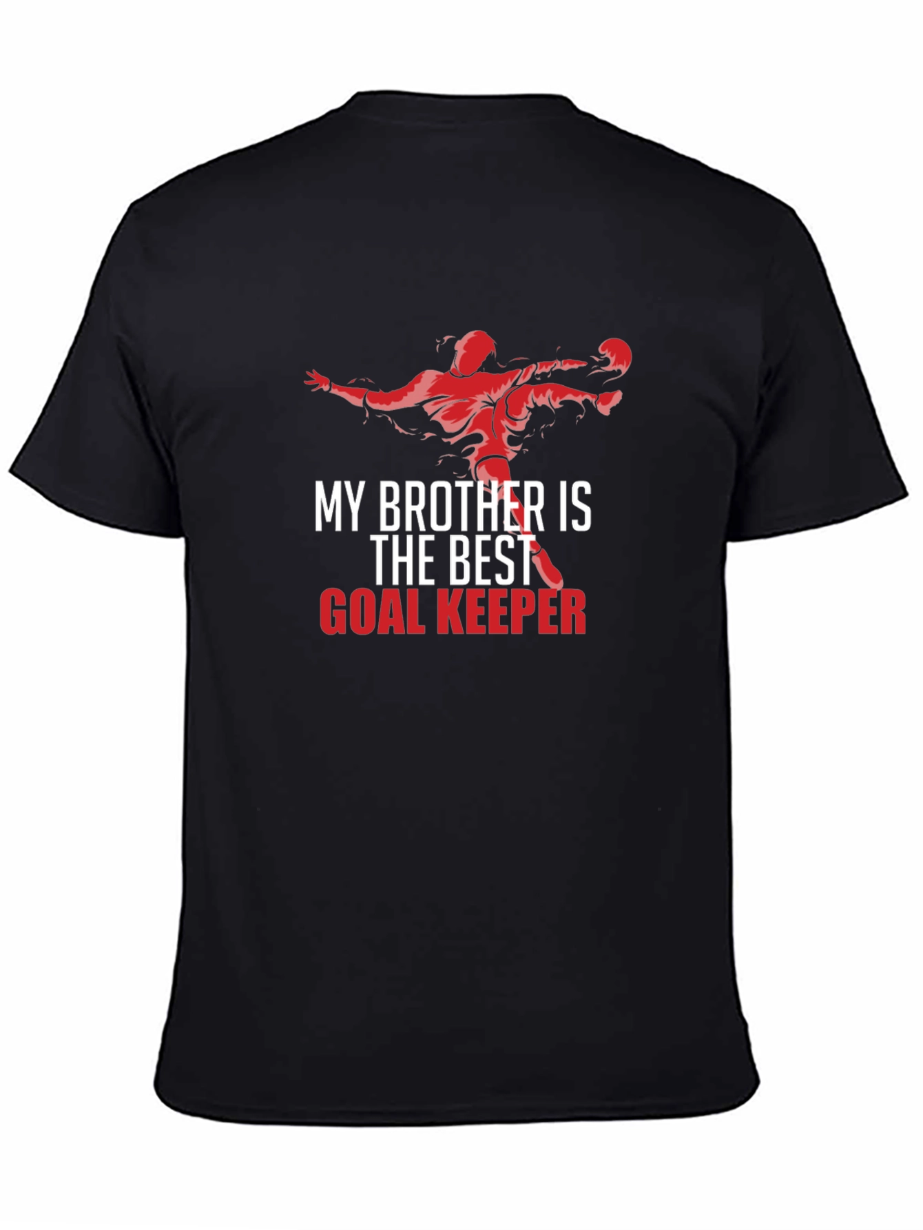 Black Best Goalkeeper Brother T-Shirt view 4