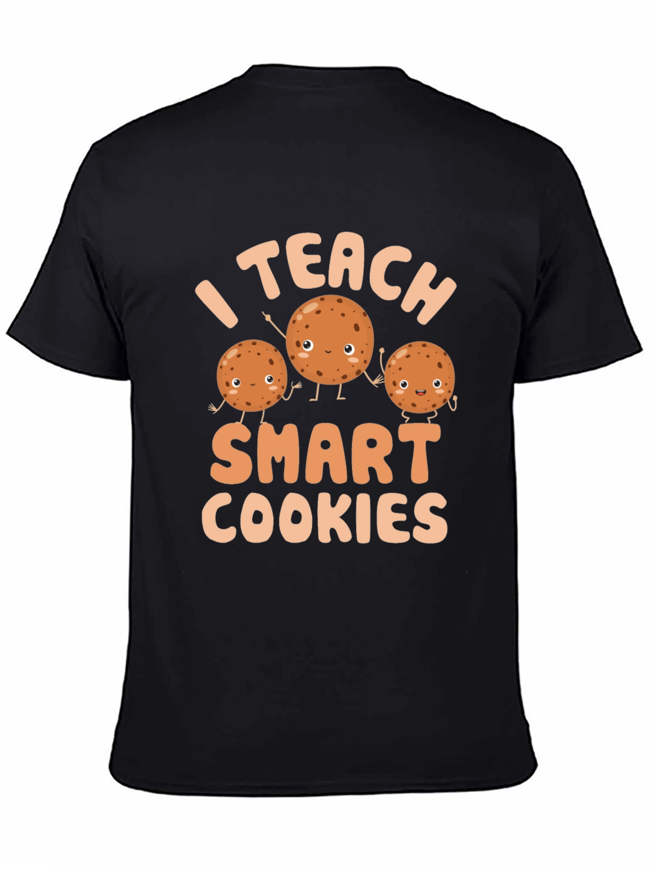 Black I Teach Smart Cookies T-Shirt view 4