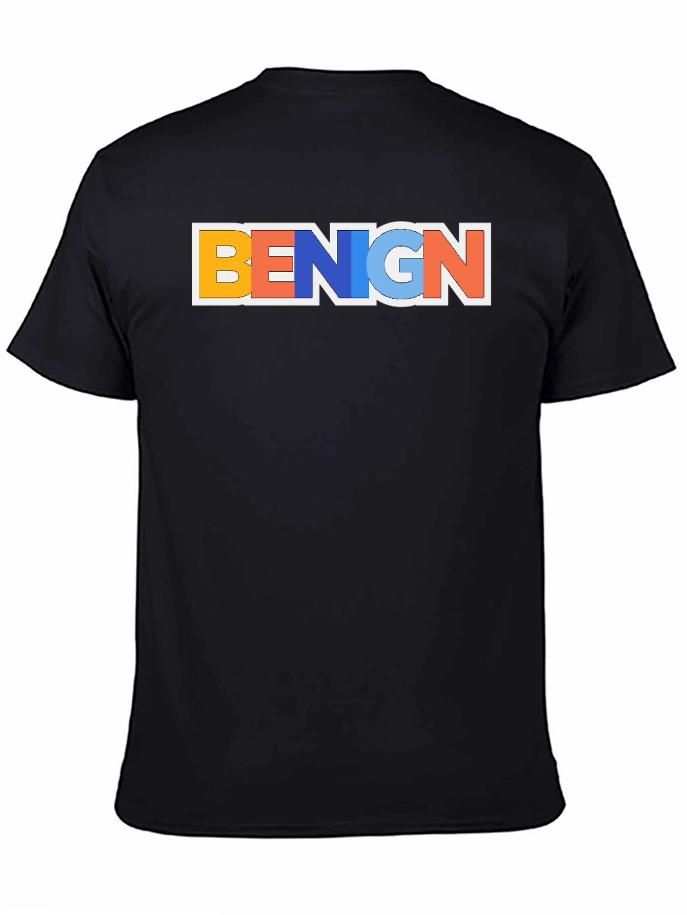 Black Benign Graphic T-Shirt - Trendy Casual Tee view 4