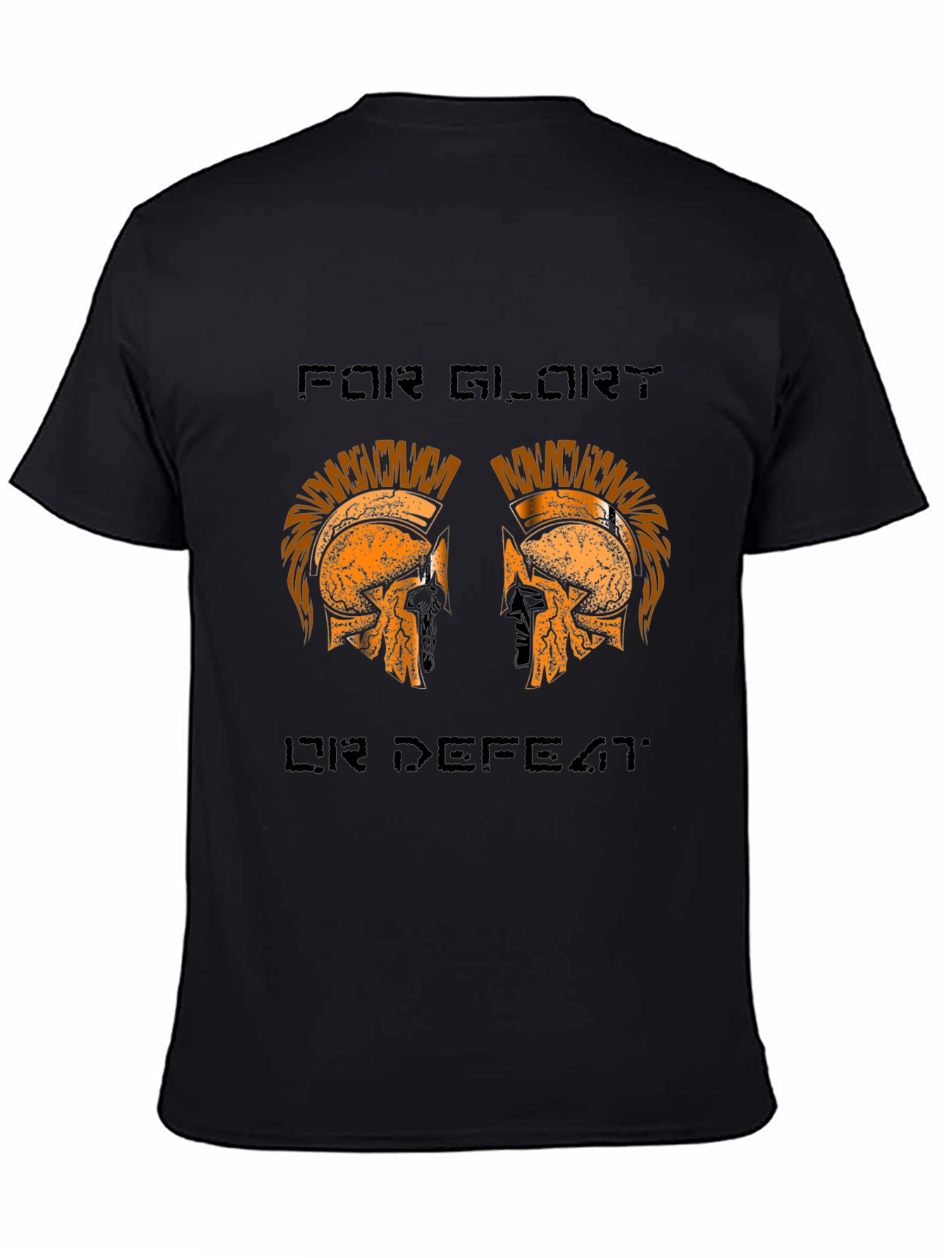 Black For Glory or Defeat Graphic T-Shirt view 4