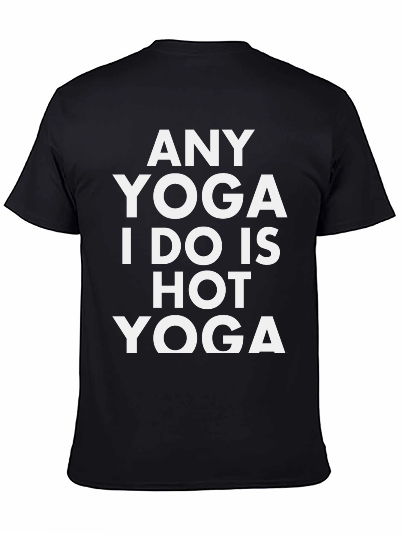 Black Hot Yoga Graphic Tee - Unisex view 4