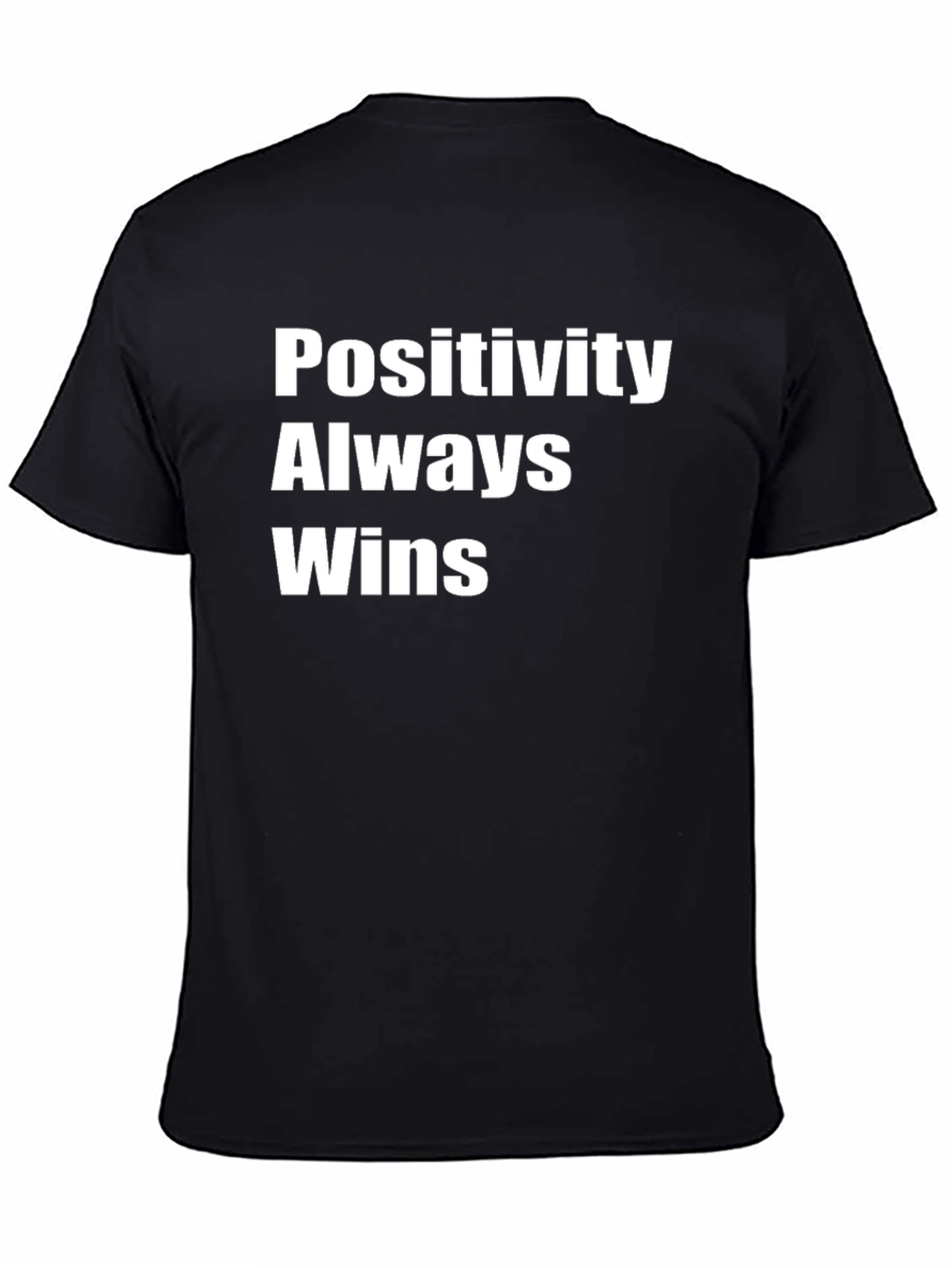 Black Positivity Always Wins Black T-Shirt view 4
