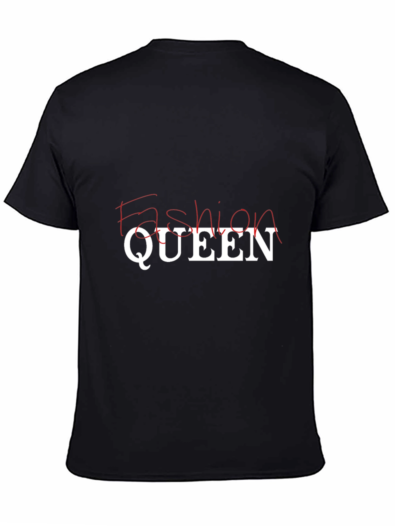Black Fashion Queen Black T-Shirt view 4