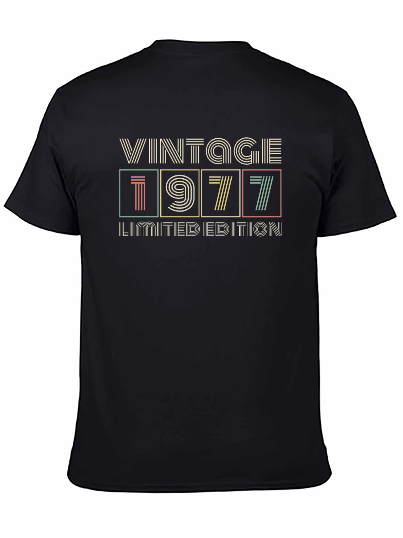 Black Vintage 1977 Limited Edition T-Shirt view 4