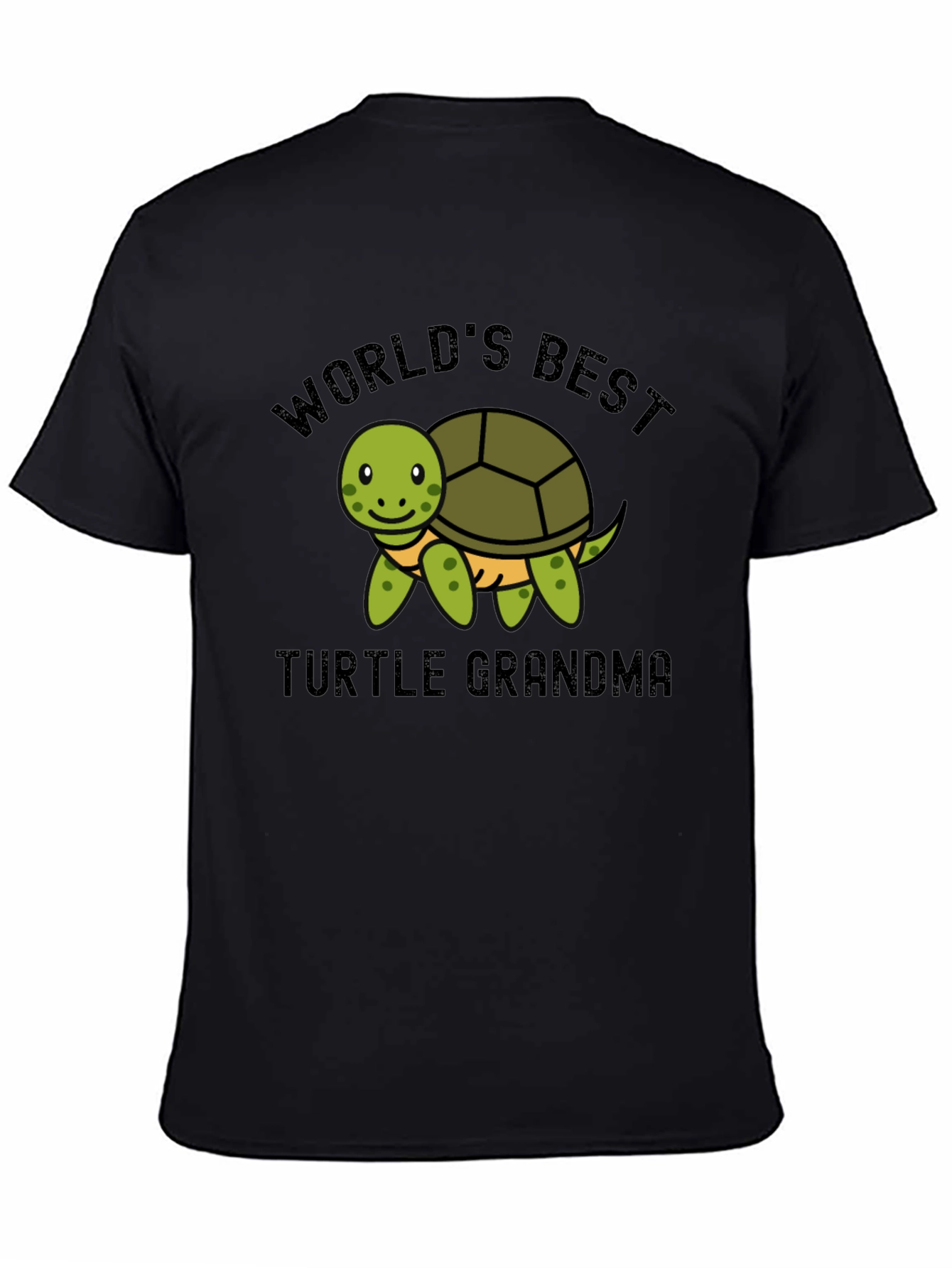Black World's Best Turtle Grandma T-Shirt view 4