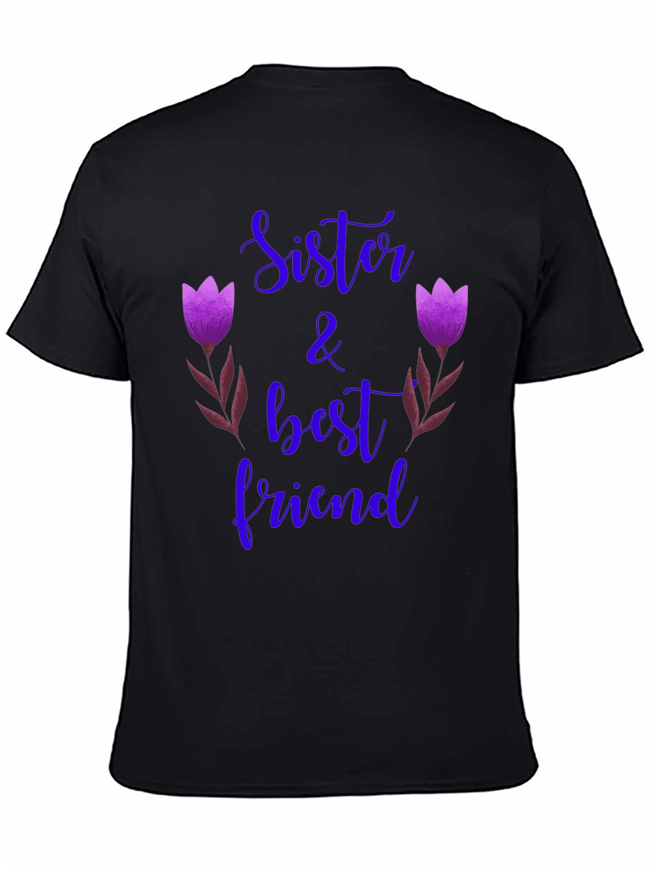 Black Sister & Best Friend Graphic Tee view 4
