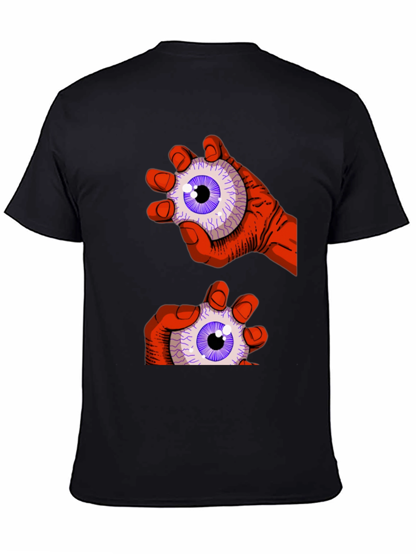 Black Eyeball Grab Graphic Tee - Black view 4