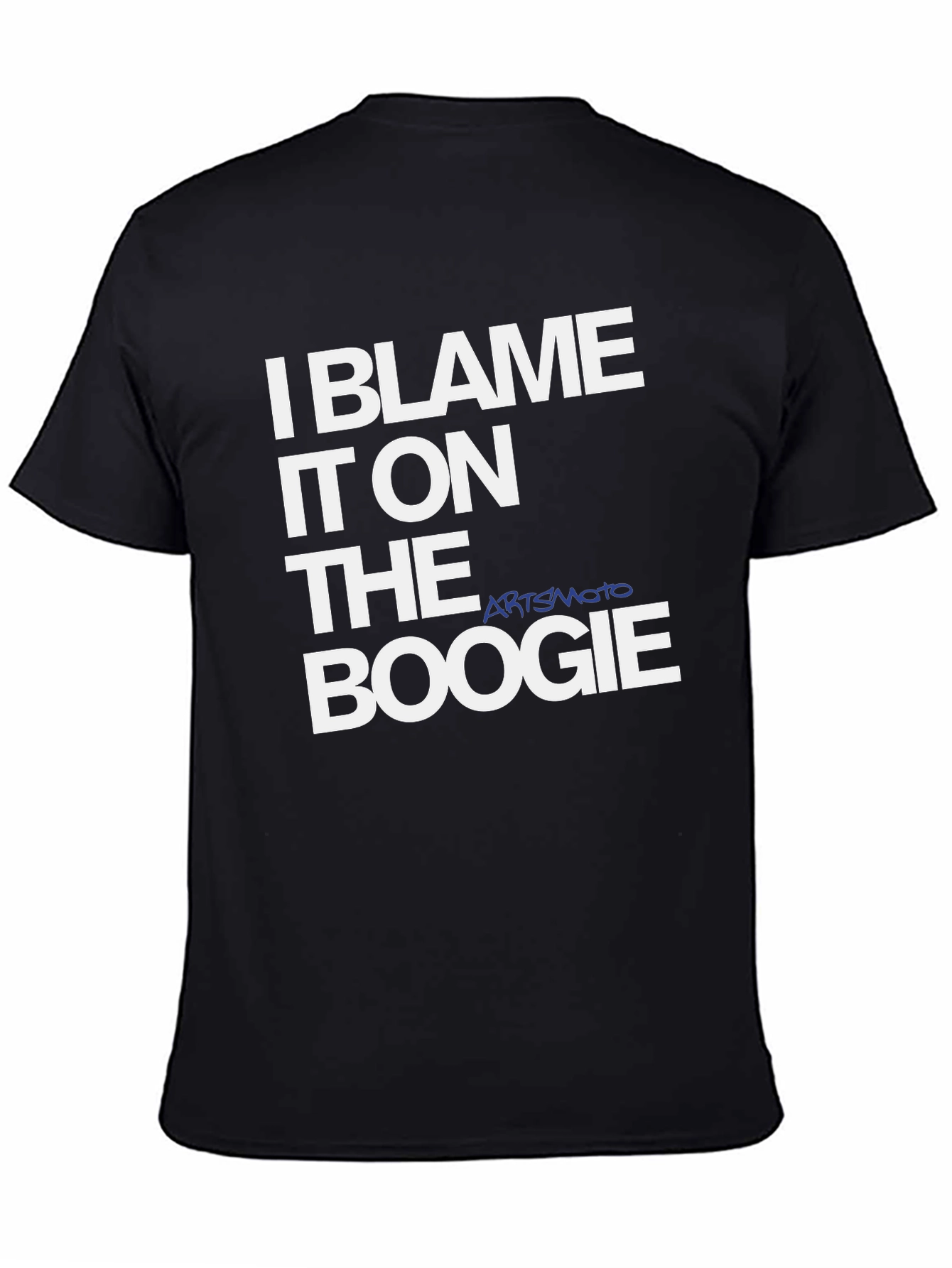 Black I Blame It On The Boogie Black Graphic Tee view 4
