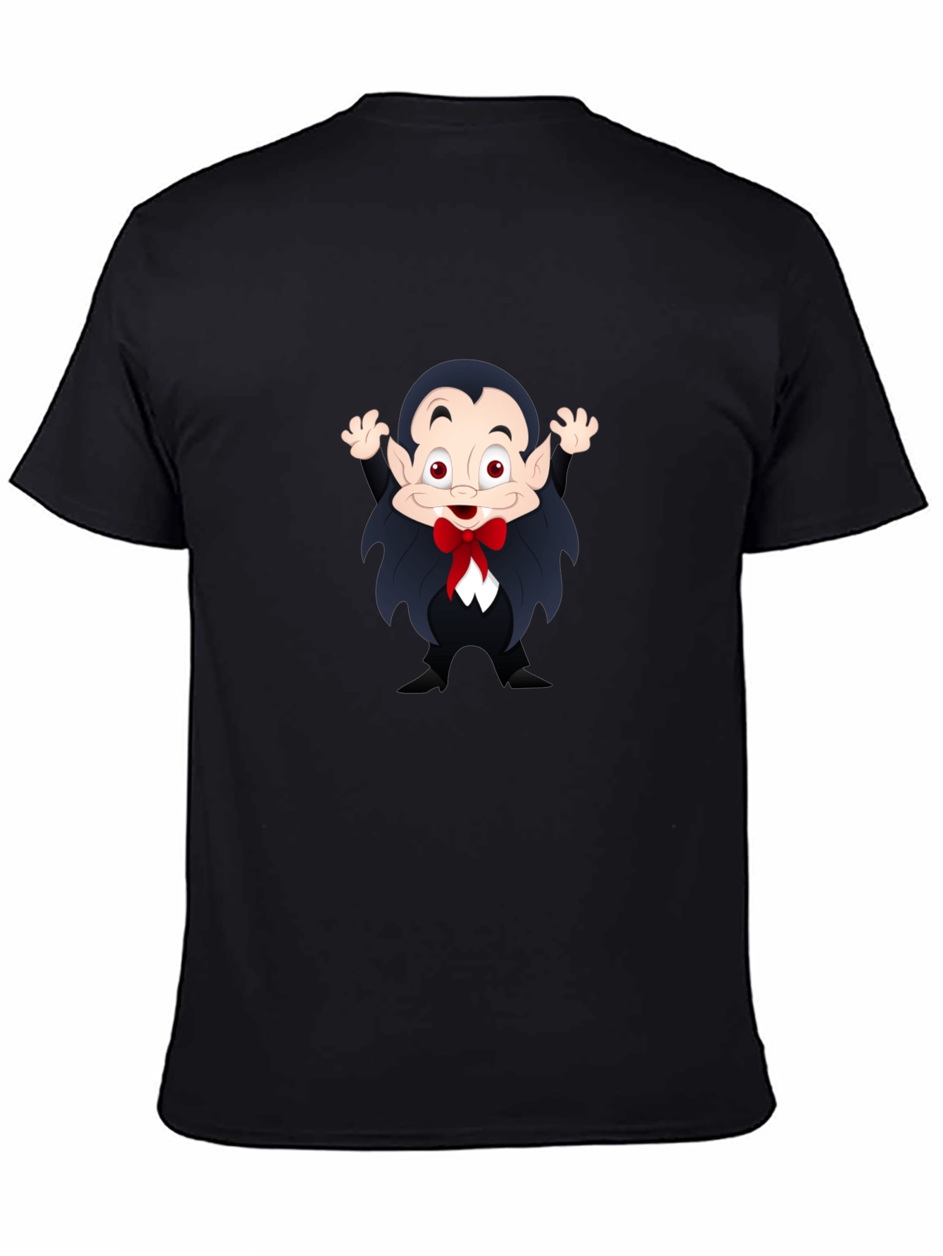 Black Cartoon Vampire T-Shirt view 4