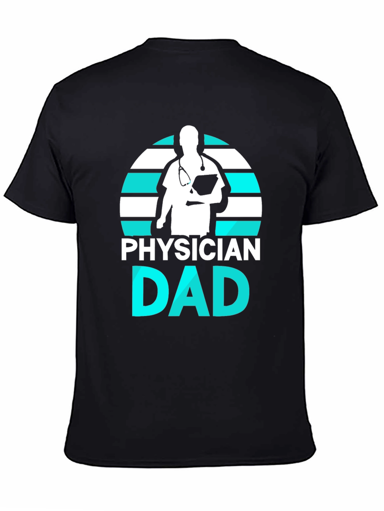 Black Physician Dad Graphic Tee view 4
