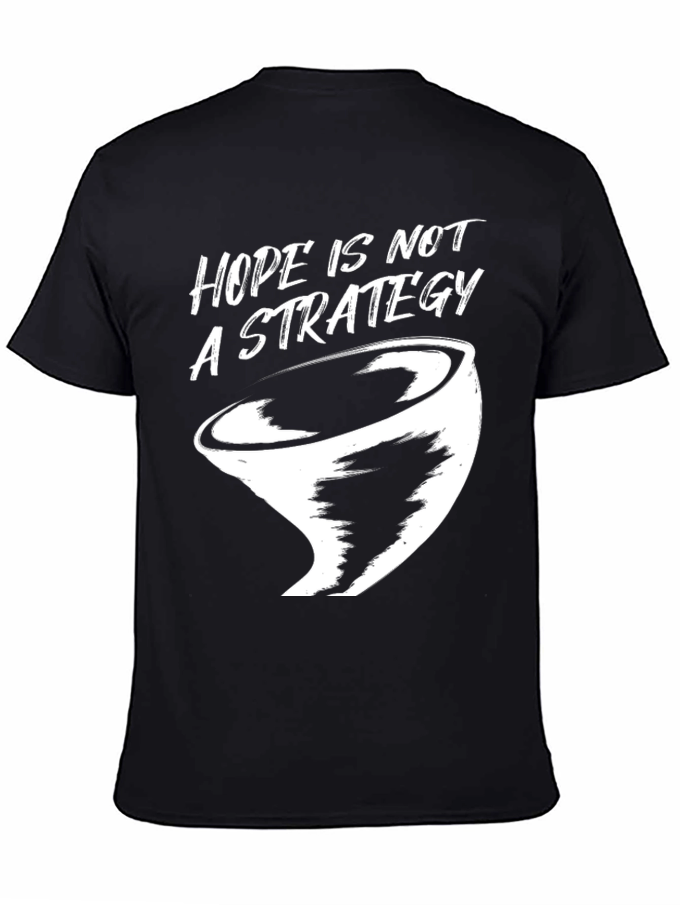 Black Hope Is Not a Strategy Graphic Tee - Black view 4