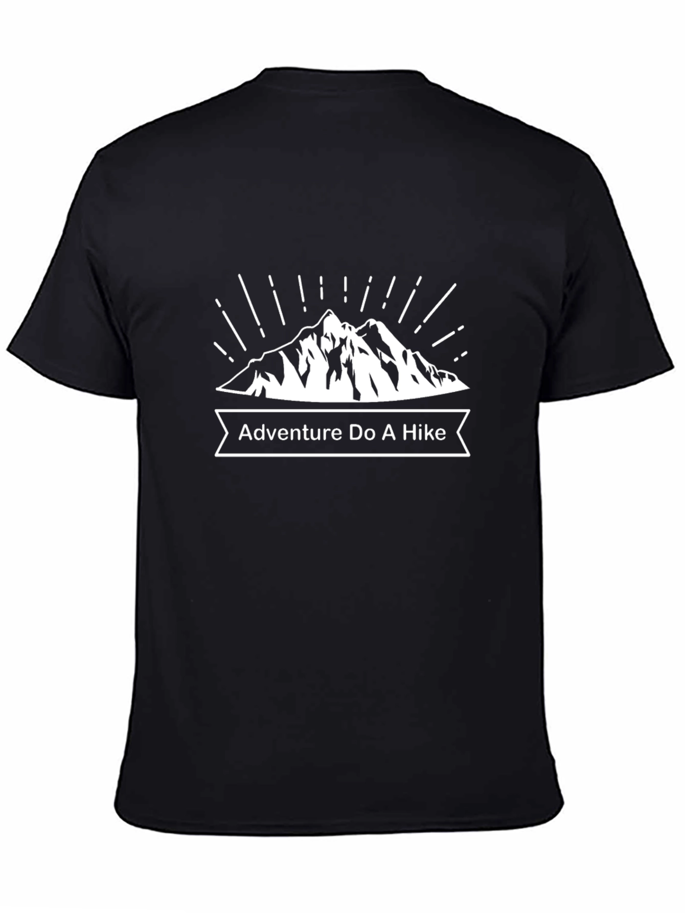 Black Adventure Do A Hike Graphic T-Shirt view 4