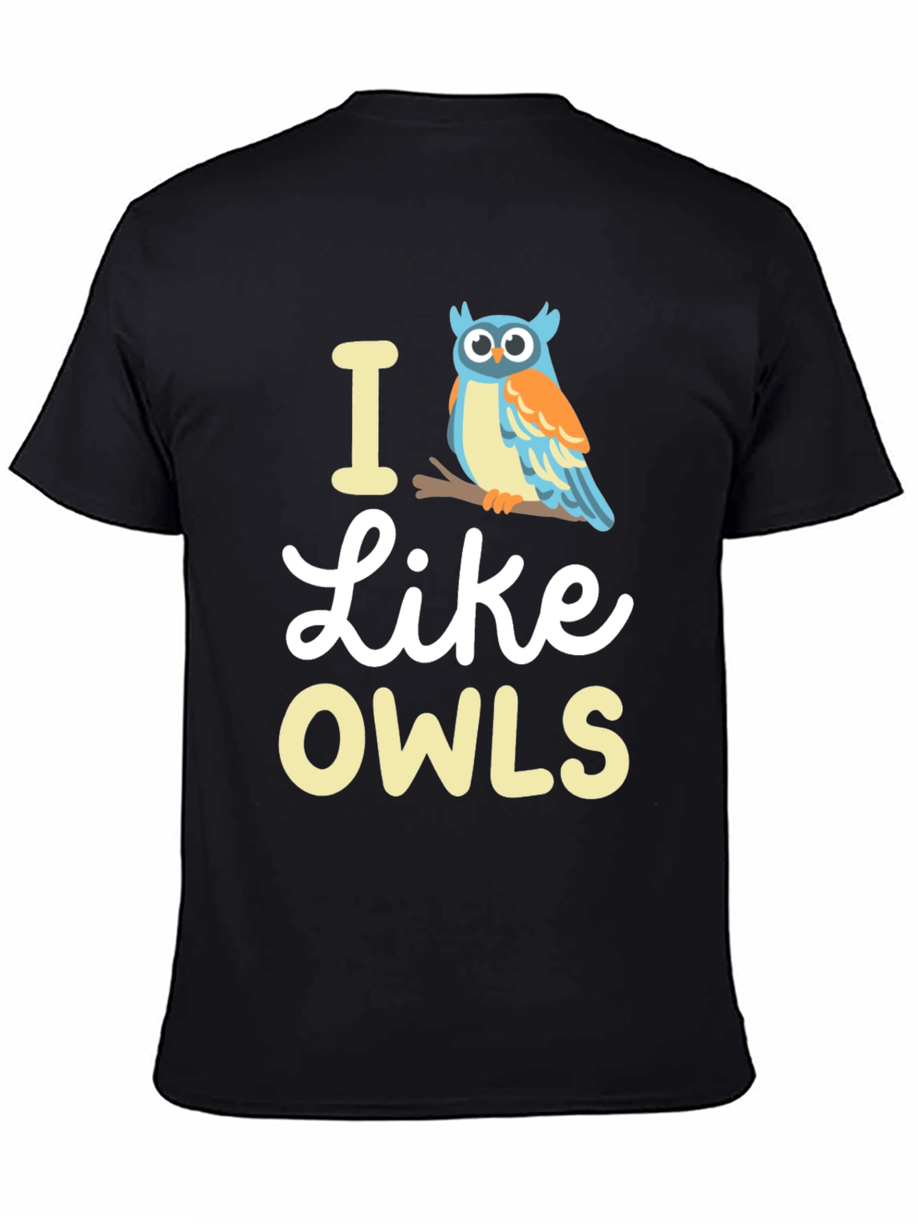 I Like Owls Graphic Tee - Soft Cotton Blend - 4