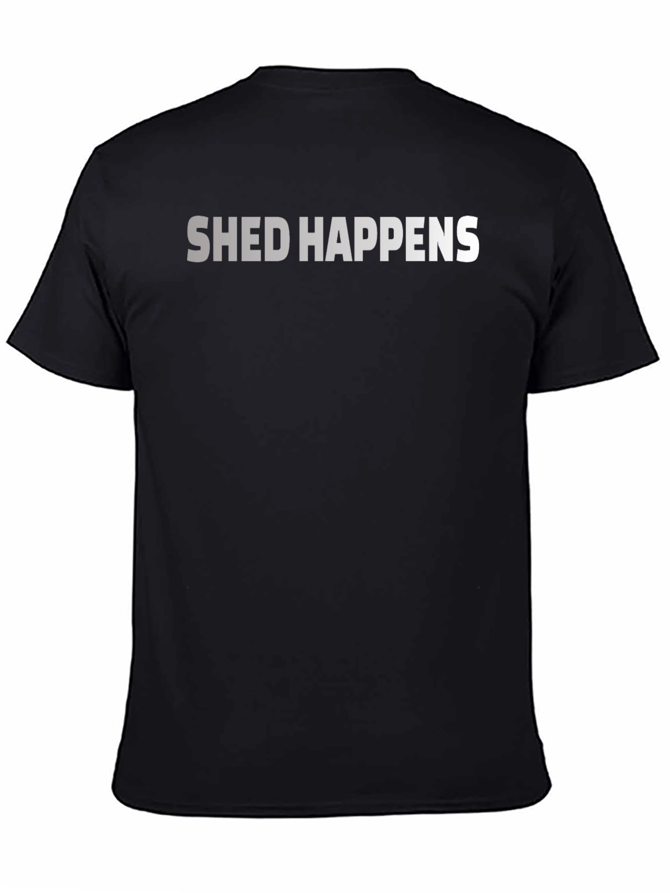 Black Shed Happens T-Shirt - Funny Graphic Tee view 4