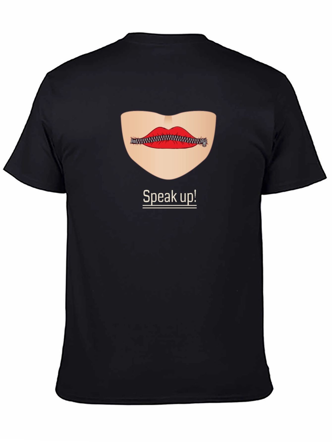 Black Speak Up! Graphic Tee - Express Yourself in Style view 4
