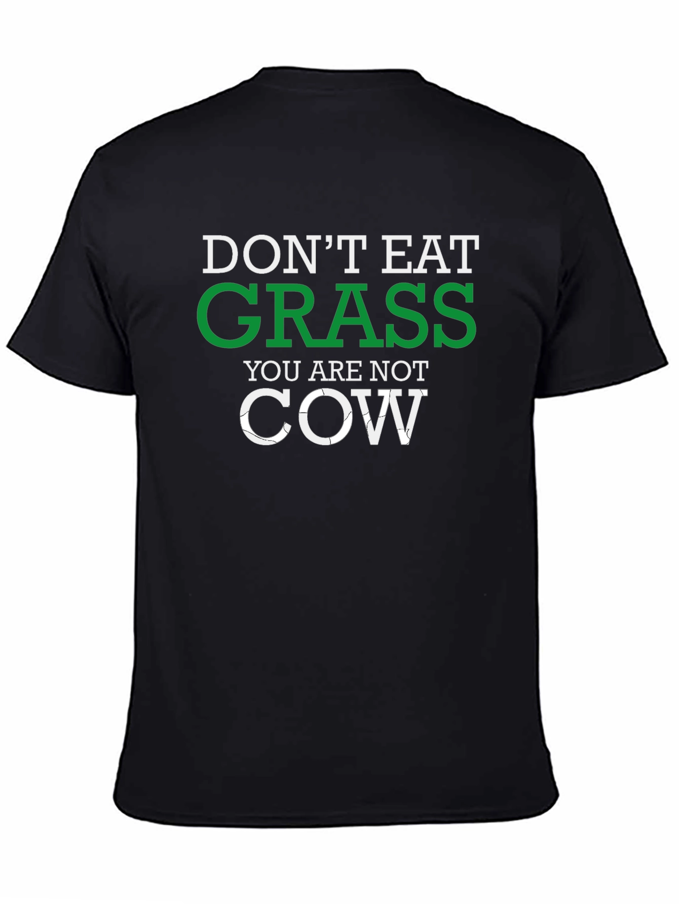 Black Don't Eat Grass Novelty Graphic Tee view 4