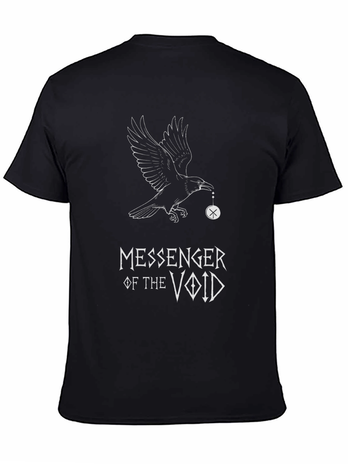 Messenger of the Void Raven Graphic T-Shirt - 4