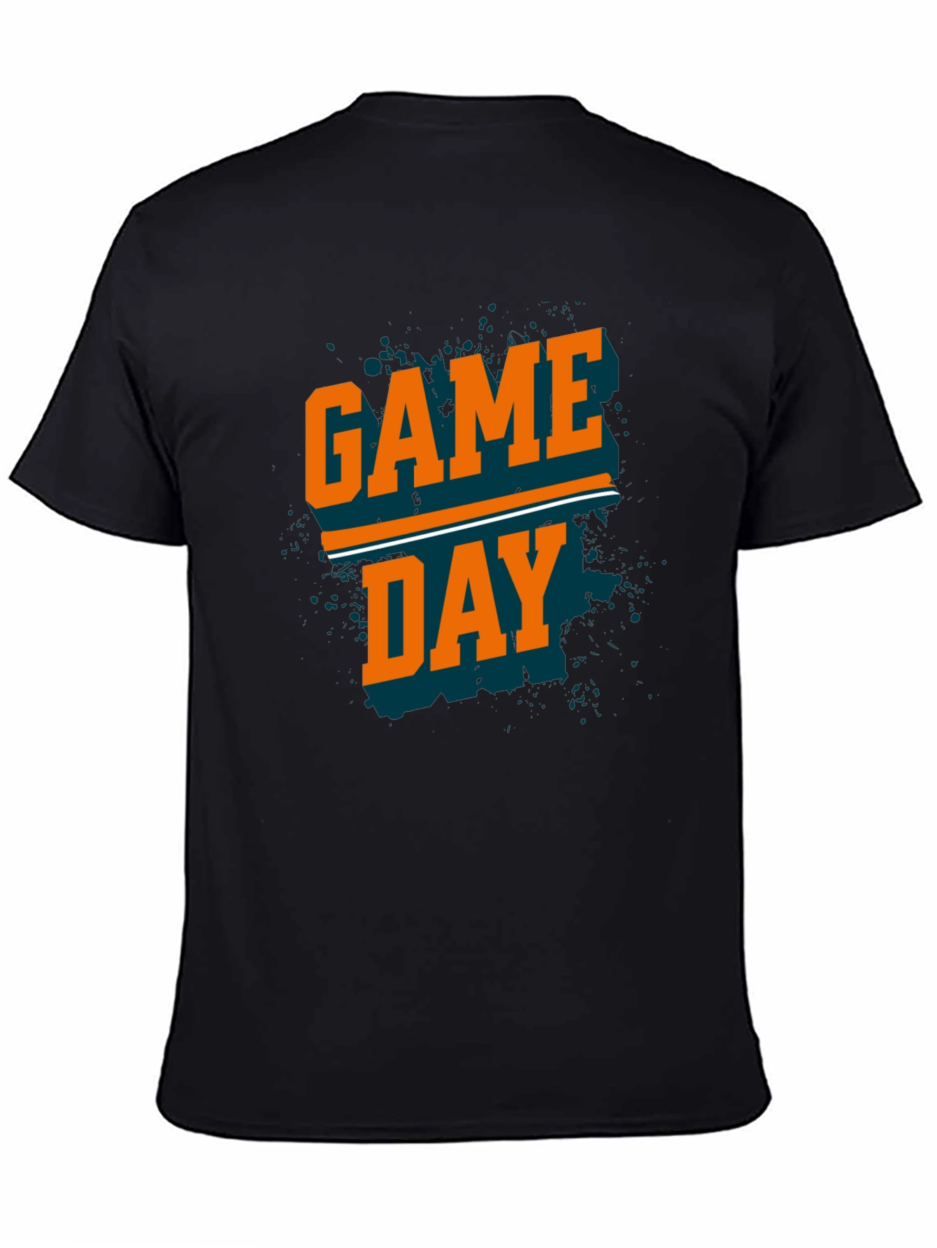 Black Game Day T-Shirt - Black view 4