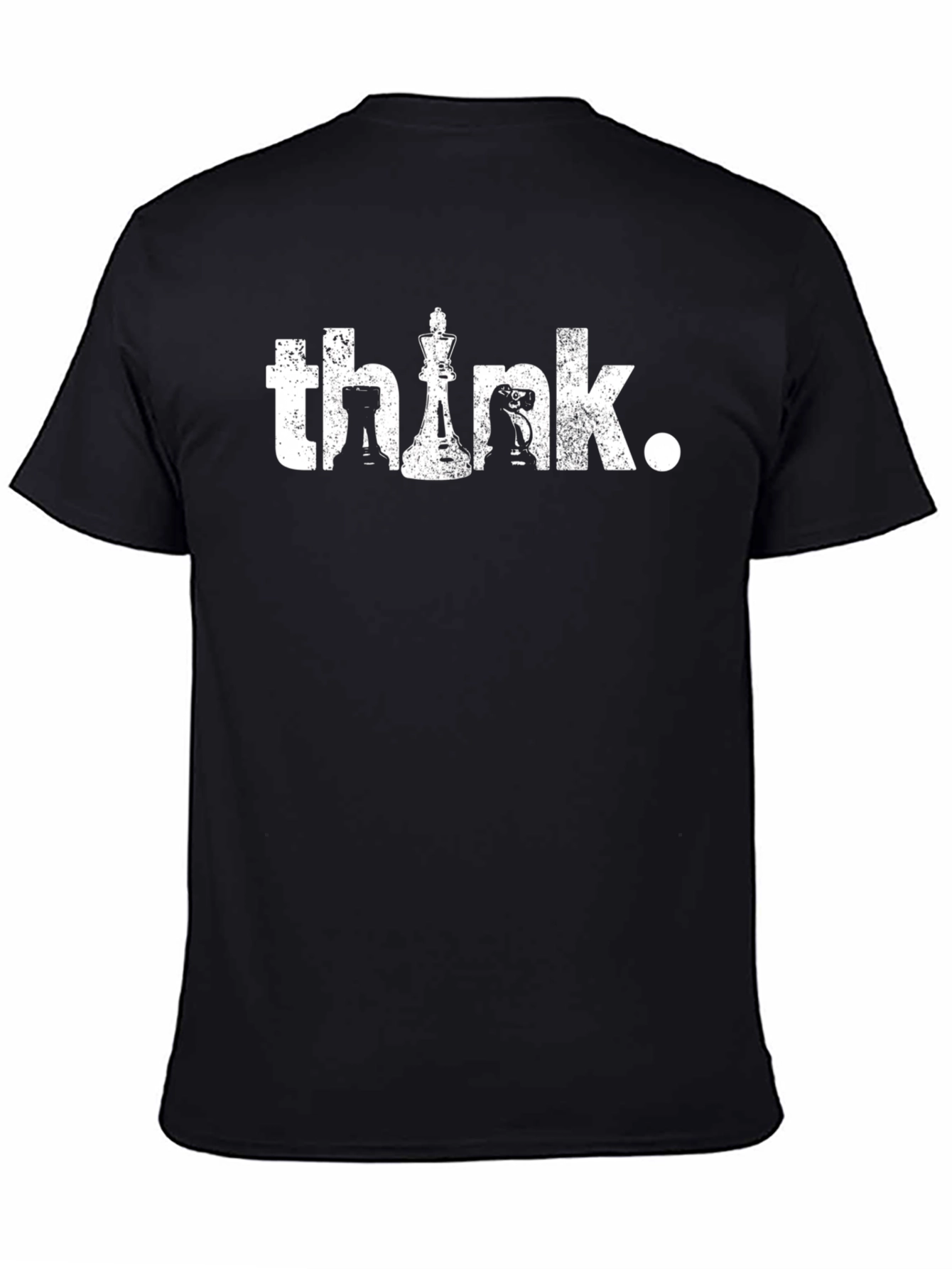 Black Think Chess T-Shirt - Strategic Mind Tee view 4