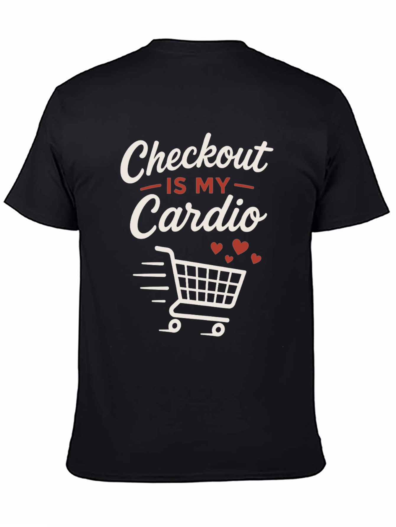 Black Checkout is My Cardio Graphic Tee view 4