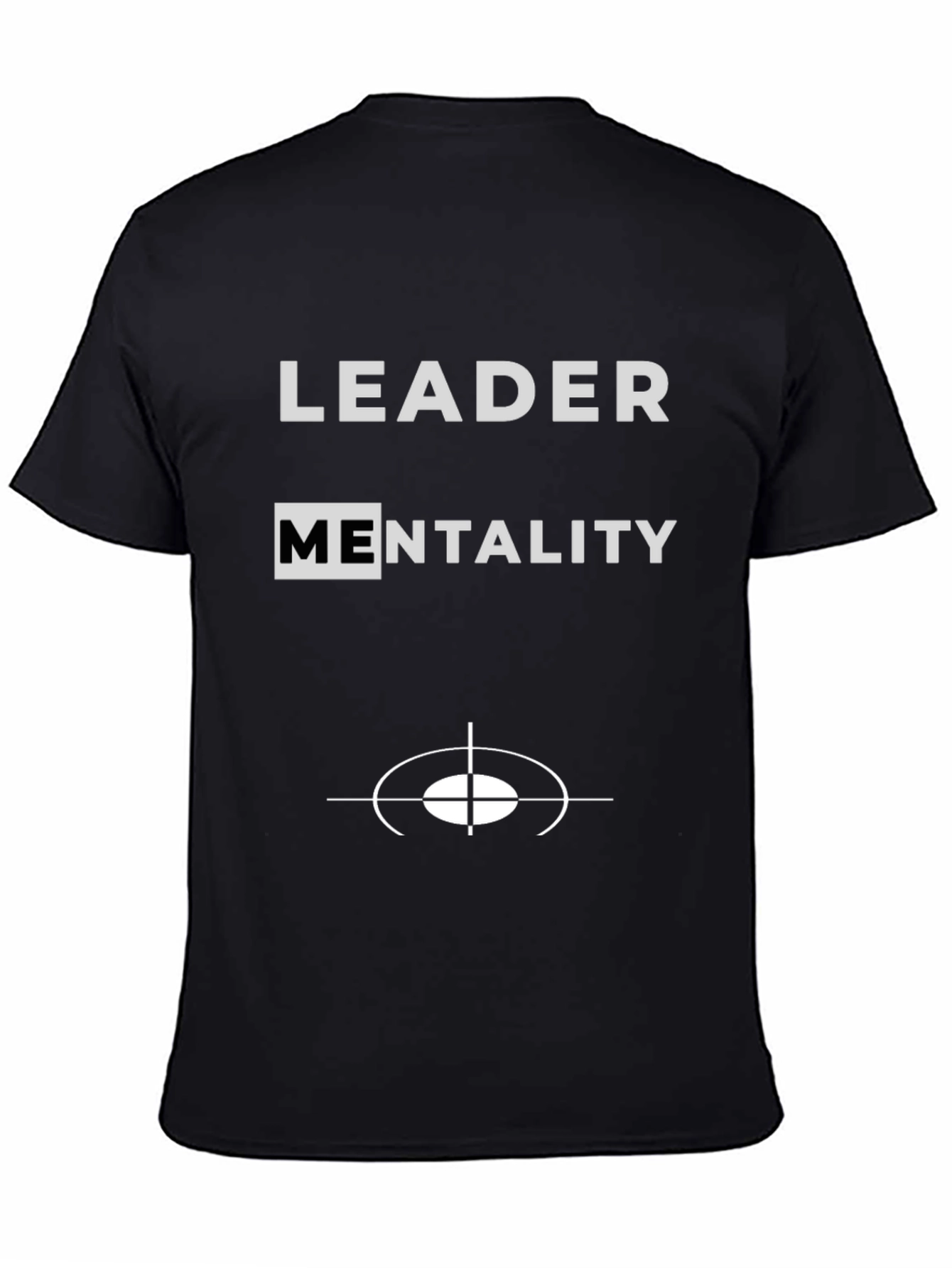 Black Leader Mentality T-Shirt - Black Graphic Tee view 4