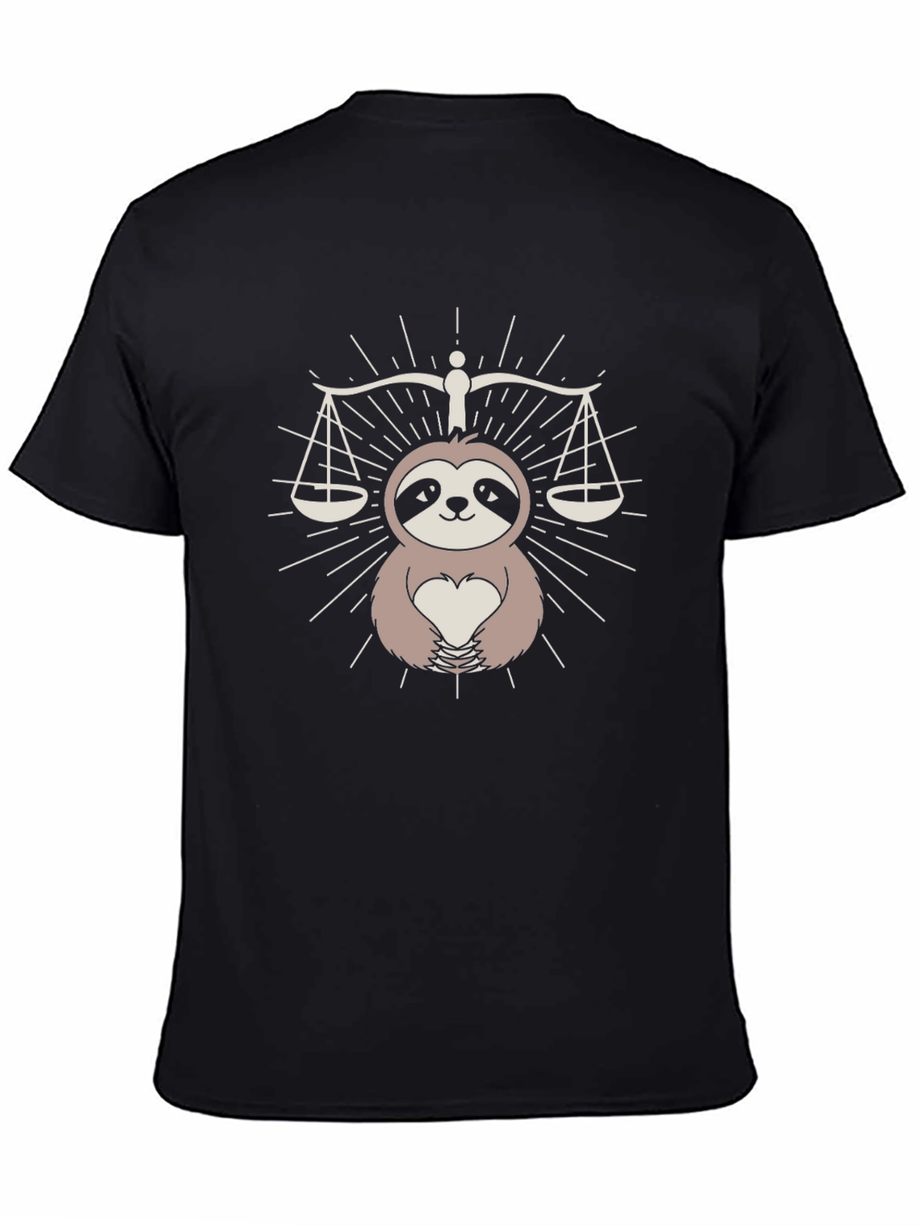 Black Sloth Justice Graphic Tee - Unisex view 4