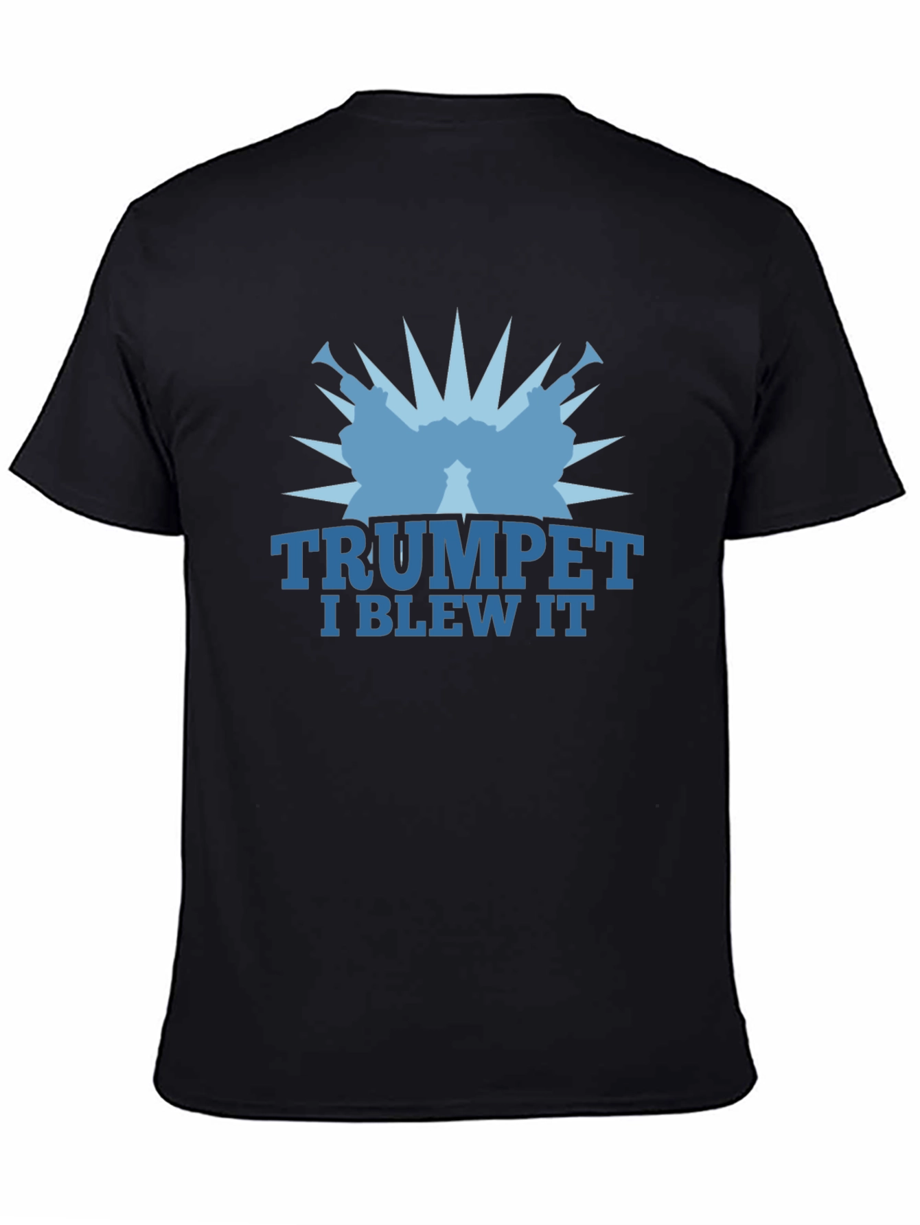 Black Trumpet I Blew It Graphic Tee - Black view 4