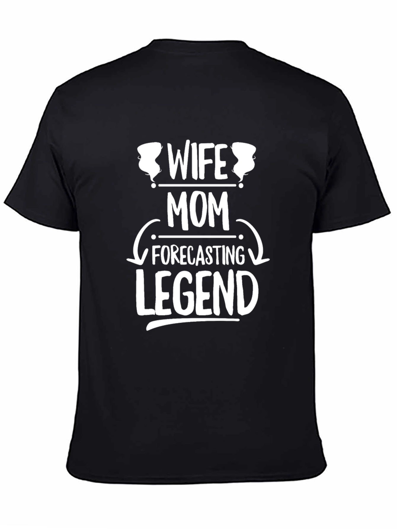 Black Wife Mom Forecasting Legend Novelty Graphic Tee view 4