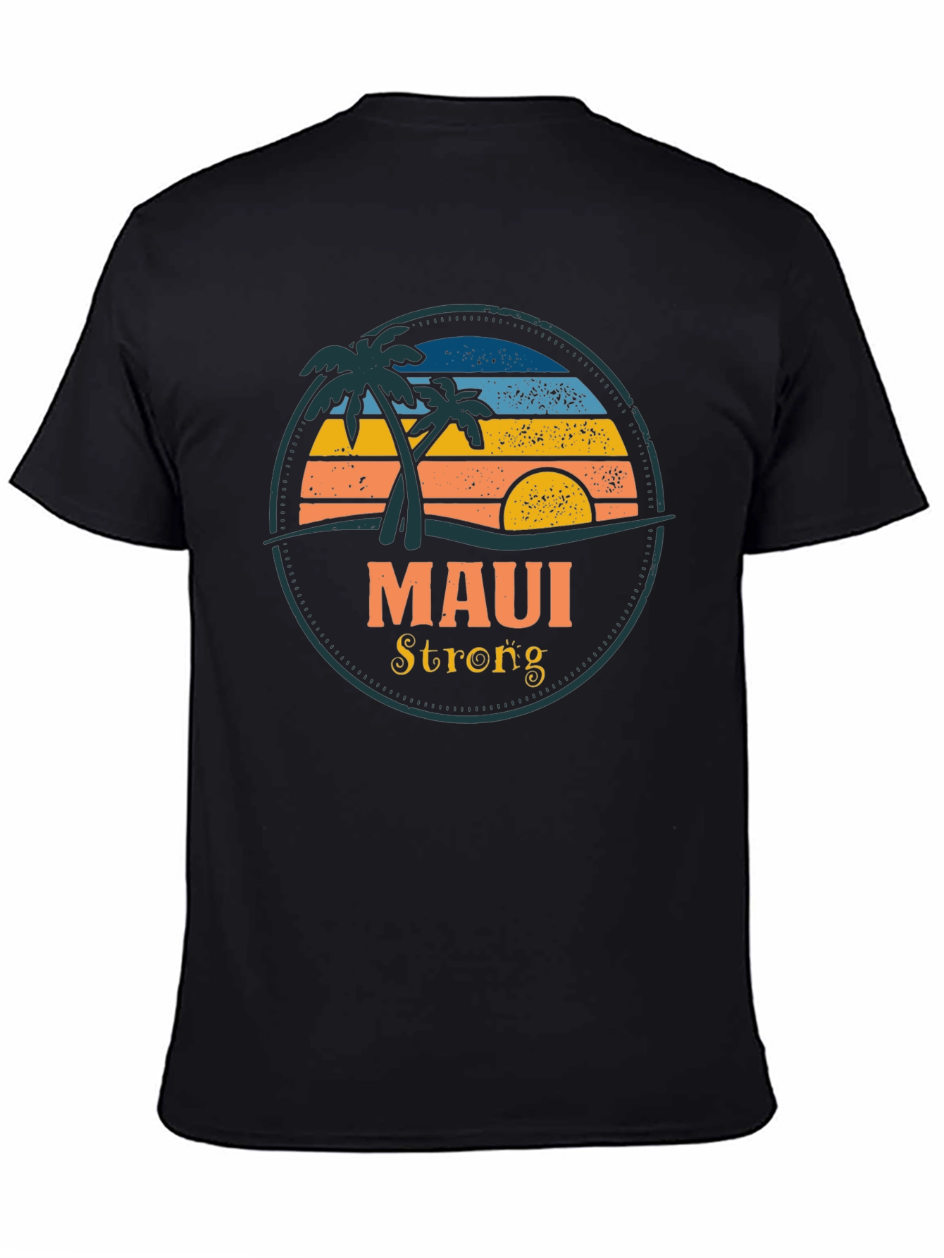 Black Maui Strong Graphic Tee - Island Vibes view 4