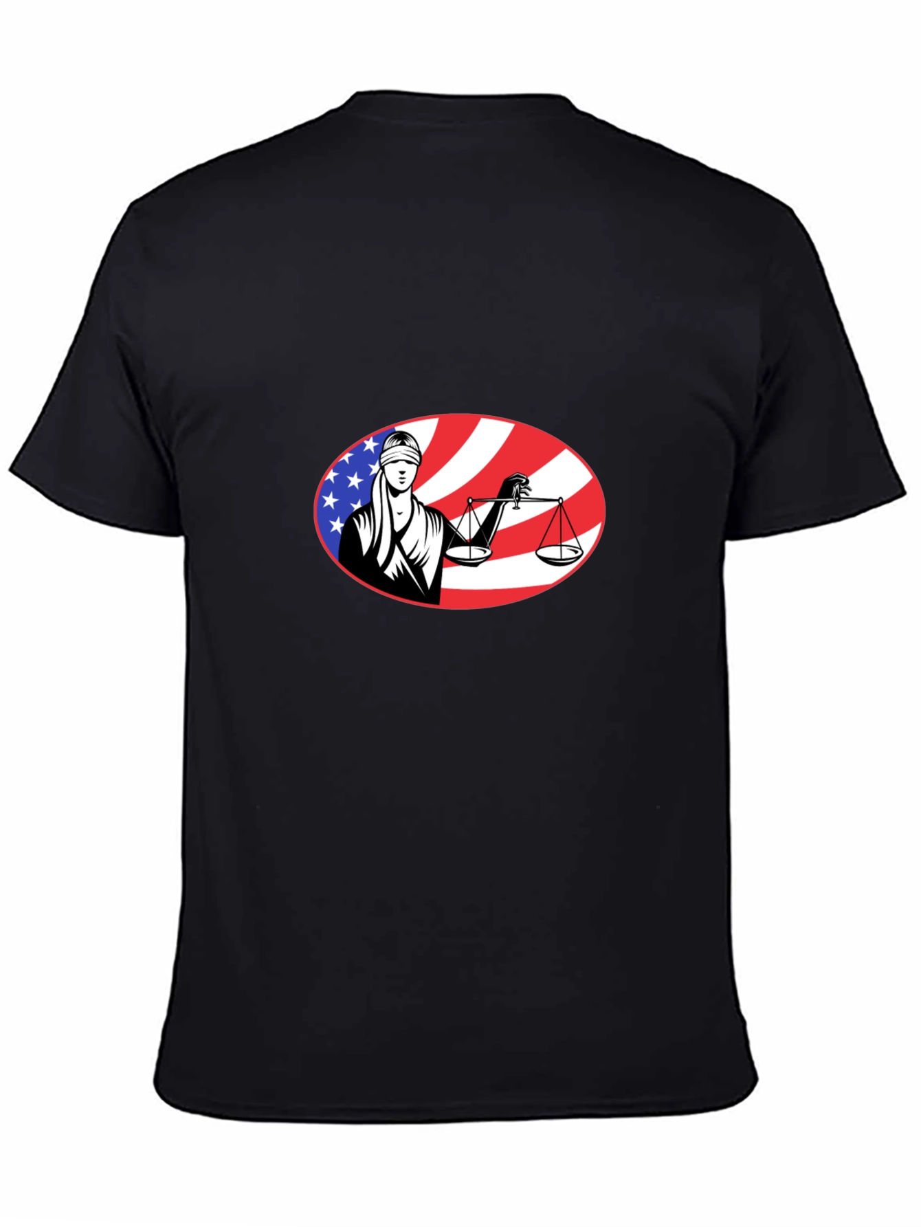 Scales of Justice American Flag T-Shirt - 4