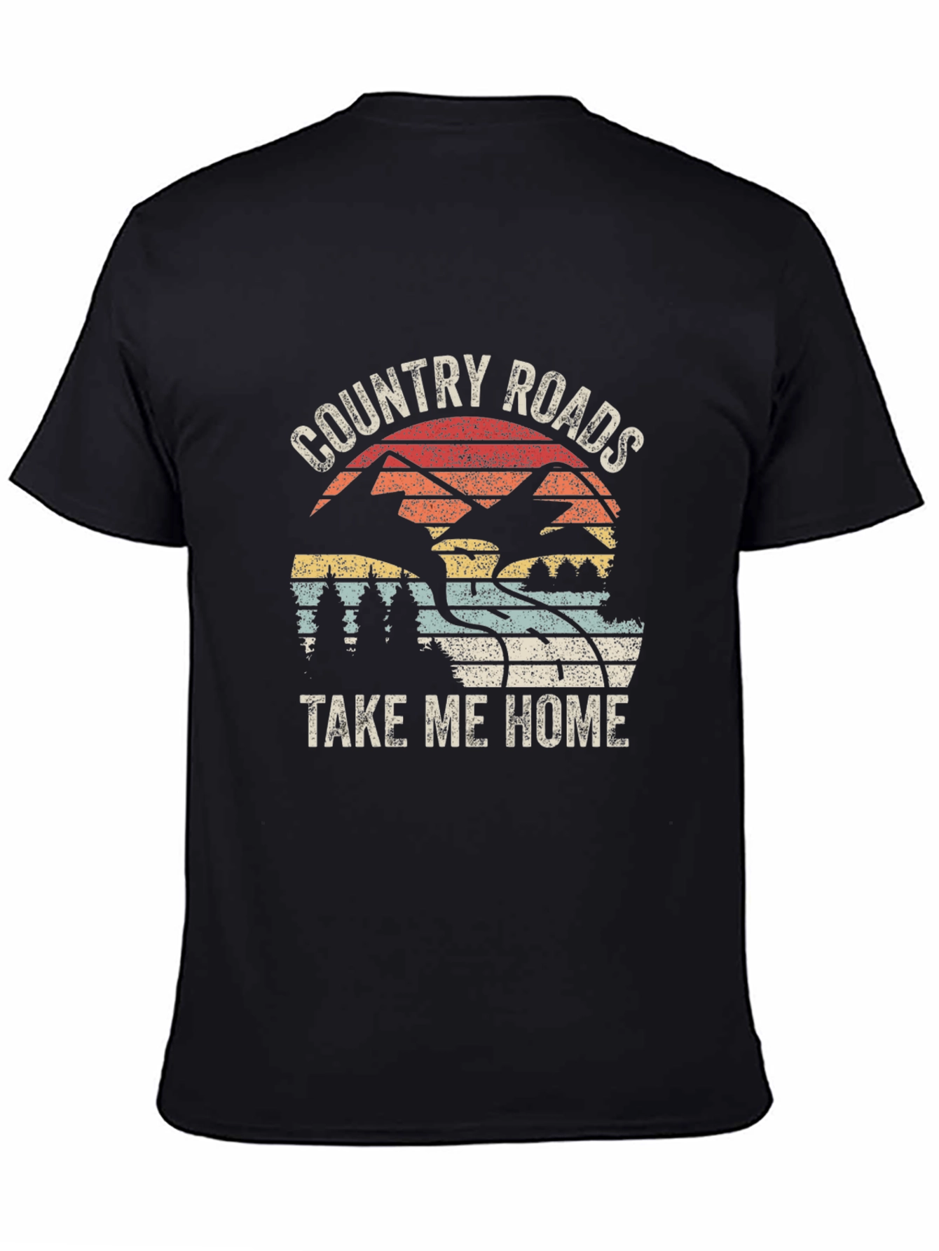 Black Country Roads T-Shirt - Take Me Home Black Tee view 4