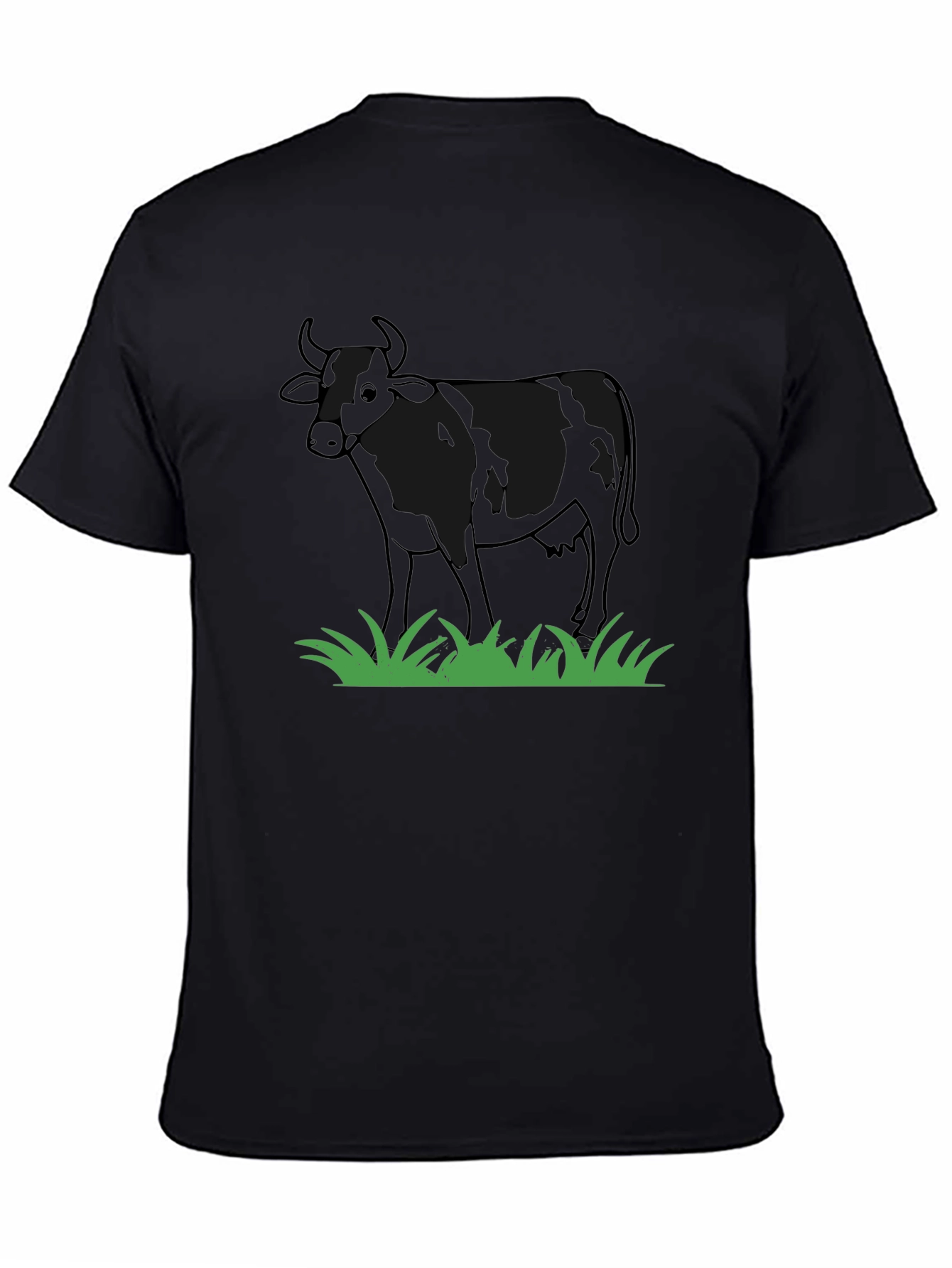 Black Cow Graphic T-Shirt - Black view 4