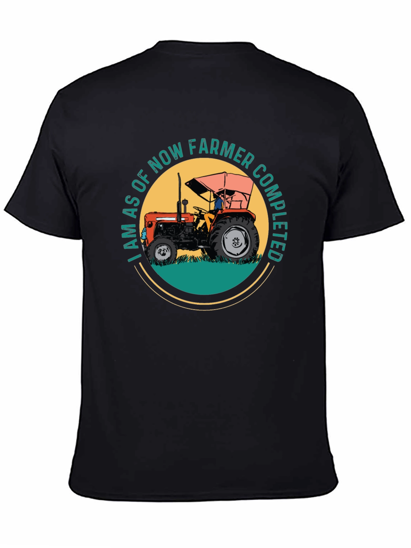 Black Farmer Completed T-Shirt - Black view 4