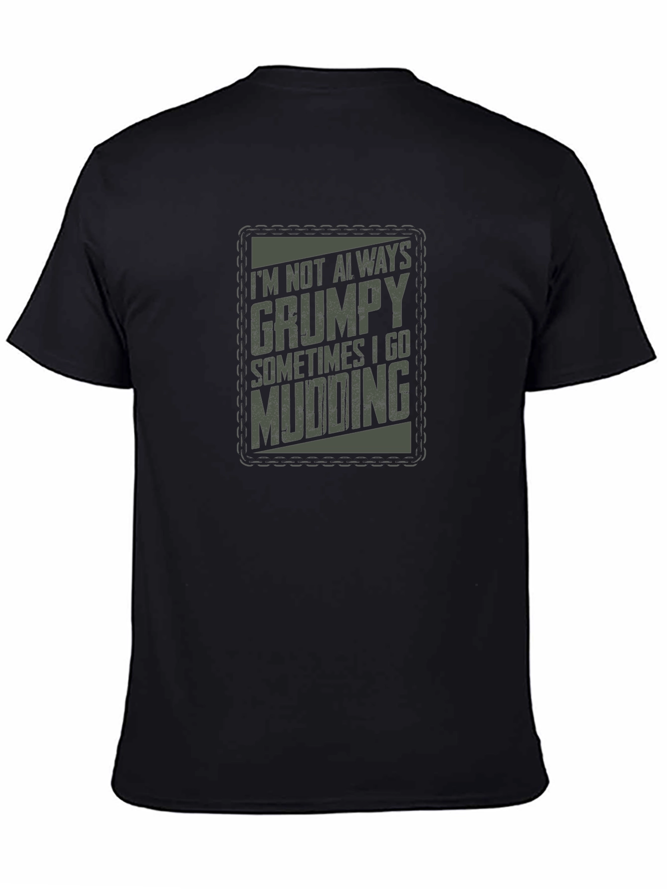 Black Grumpy Mudding Graphic Tee view 4