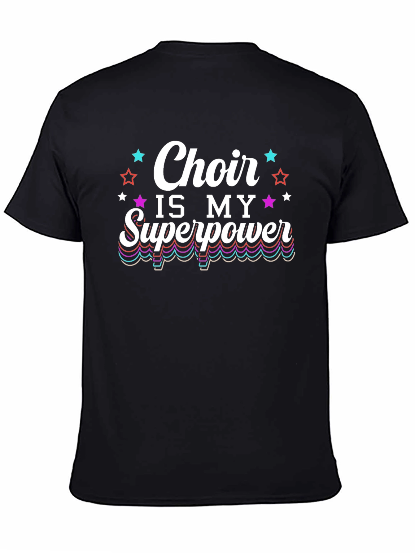 Black Choir is My Superpower Graphic Tee view 4