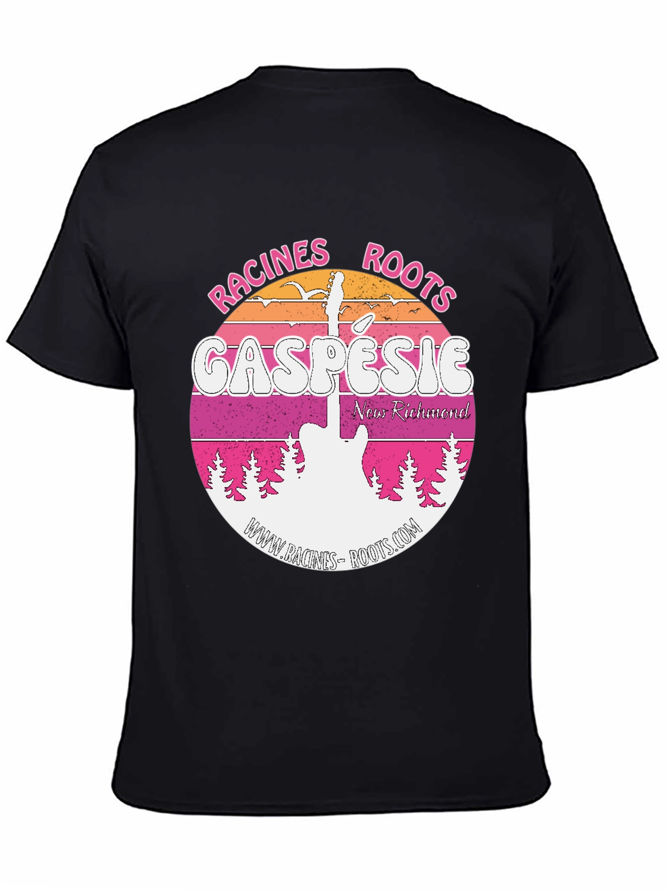 Black Racines Roots Gaspesie Black T-Shirt view 4