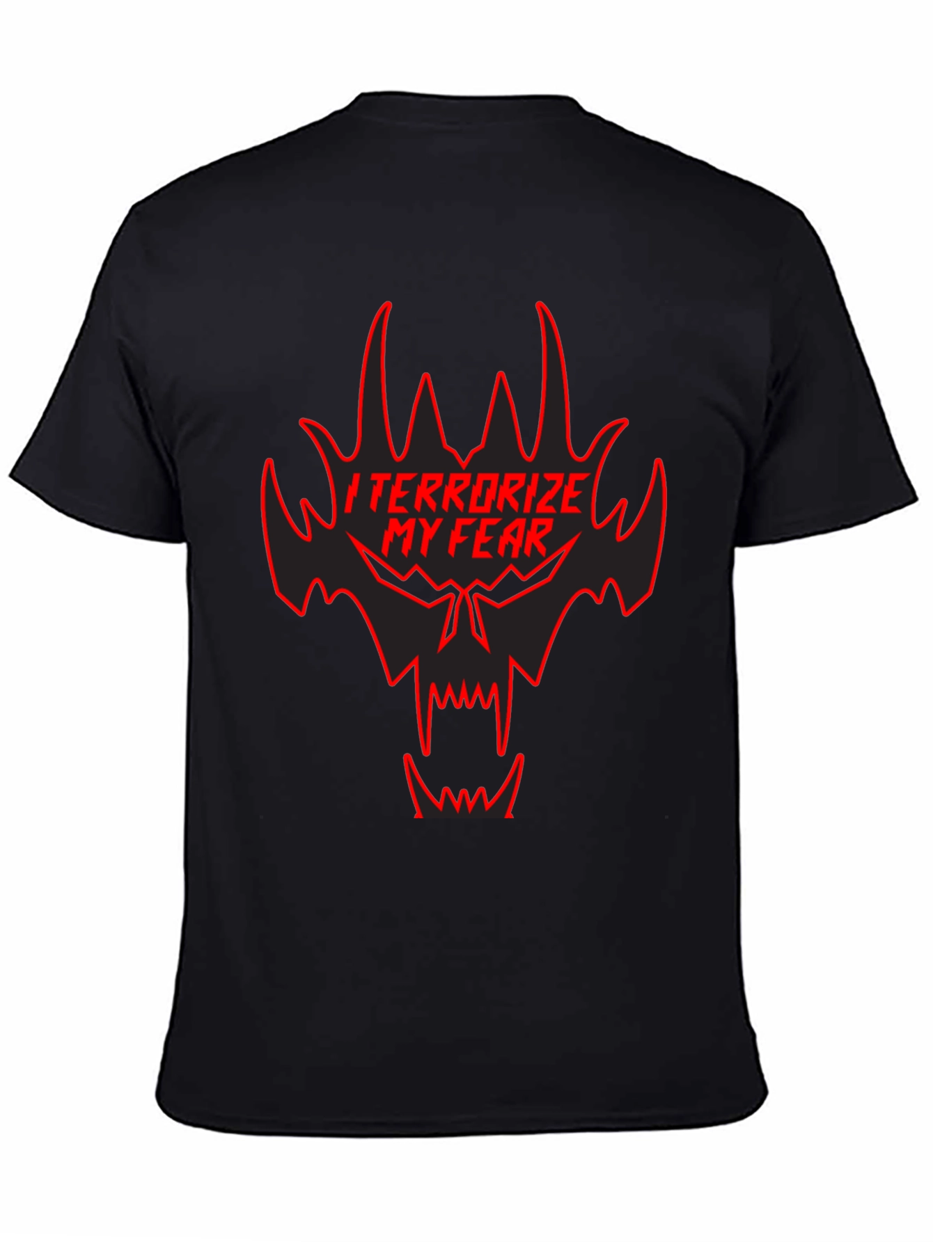 Black Terrorize My Fear Black Graphic Tee view 4