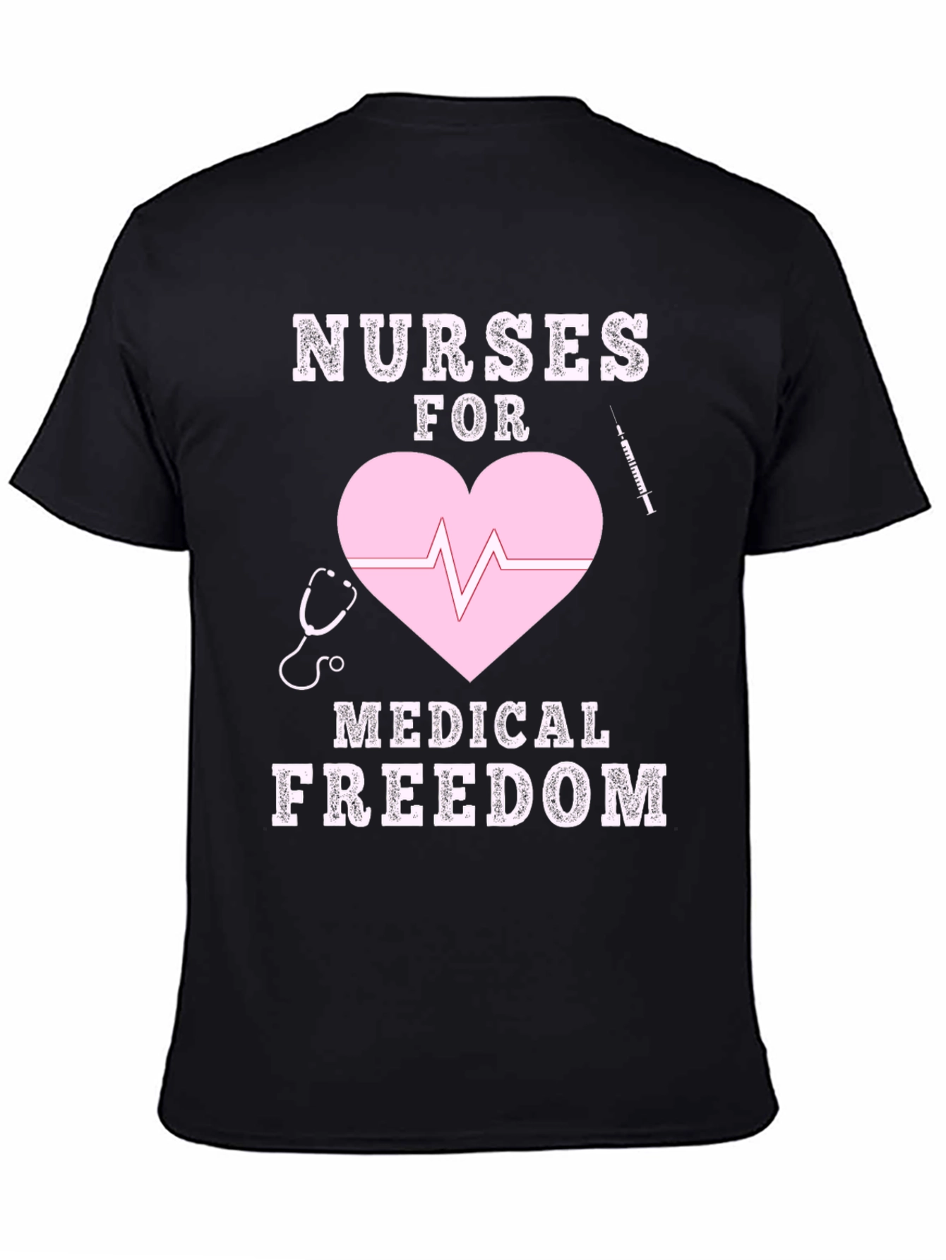 Black Nurses for Medical Freedom T-Shirt view 4