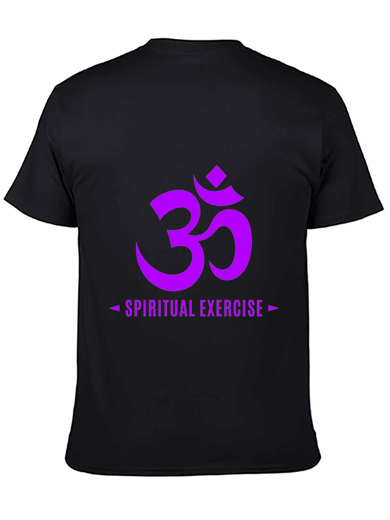 Black Spiritual Exercise Black Graphic Tee view 4