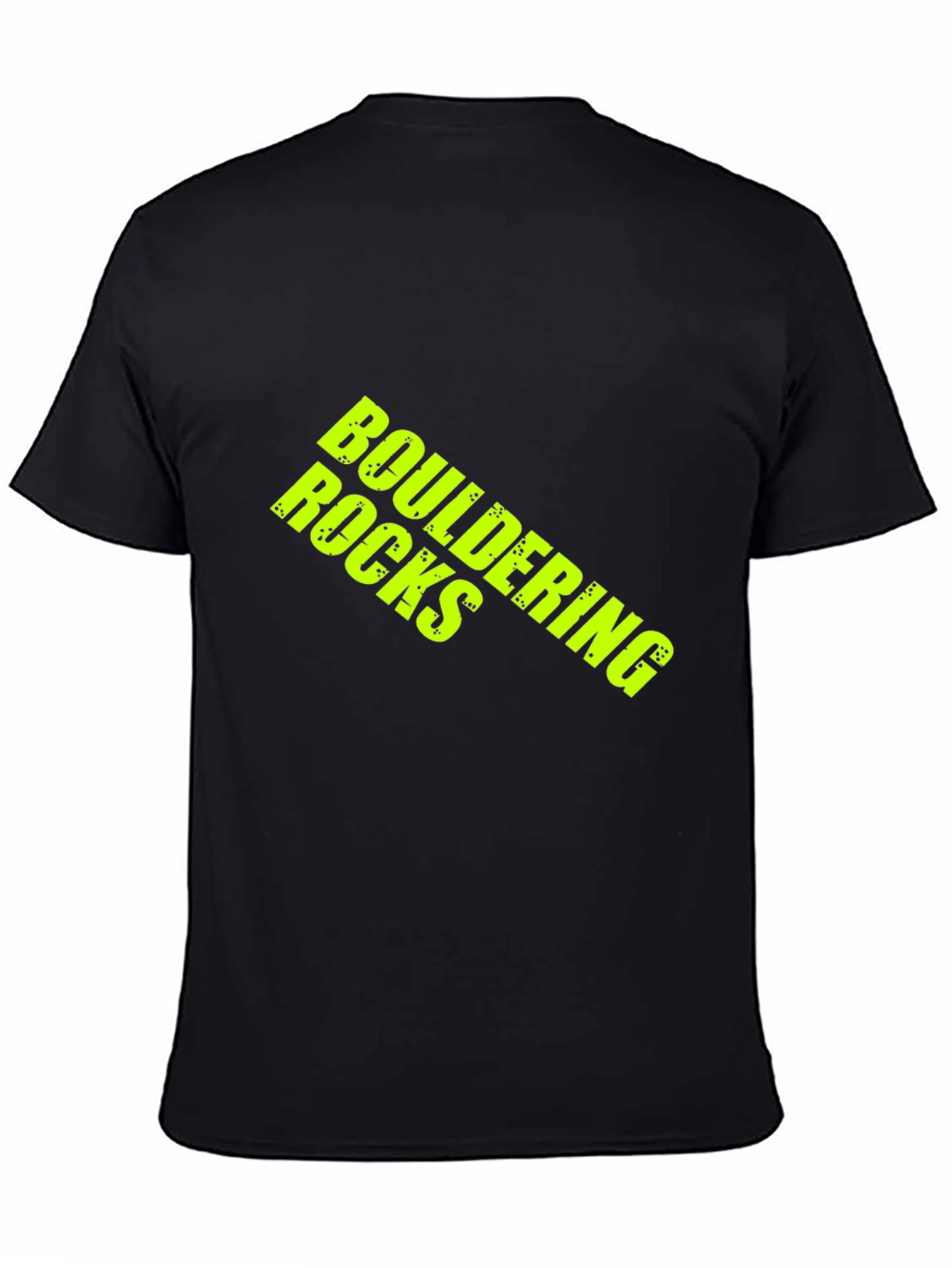 Black Bouldering Rocks T-Shirt - Black view 4