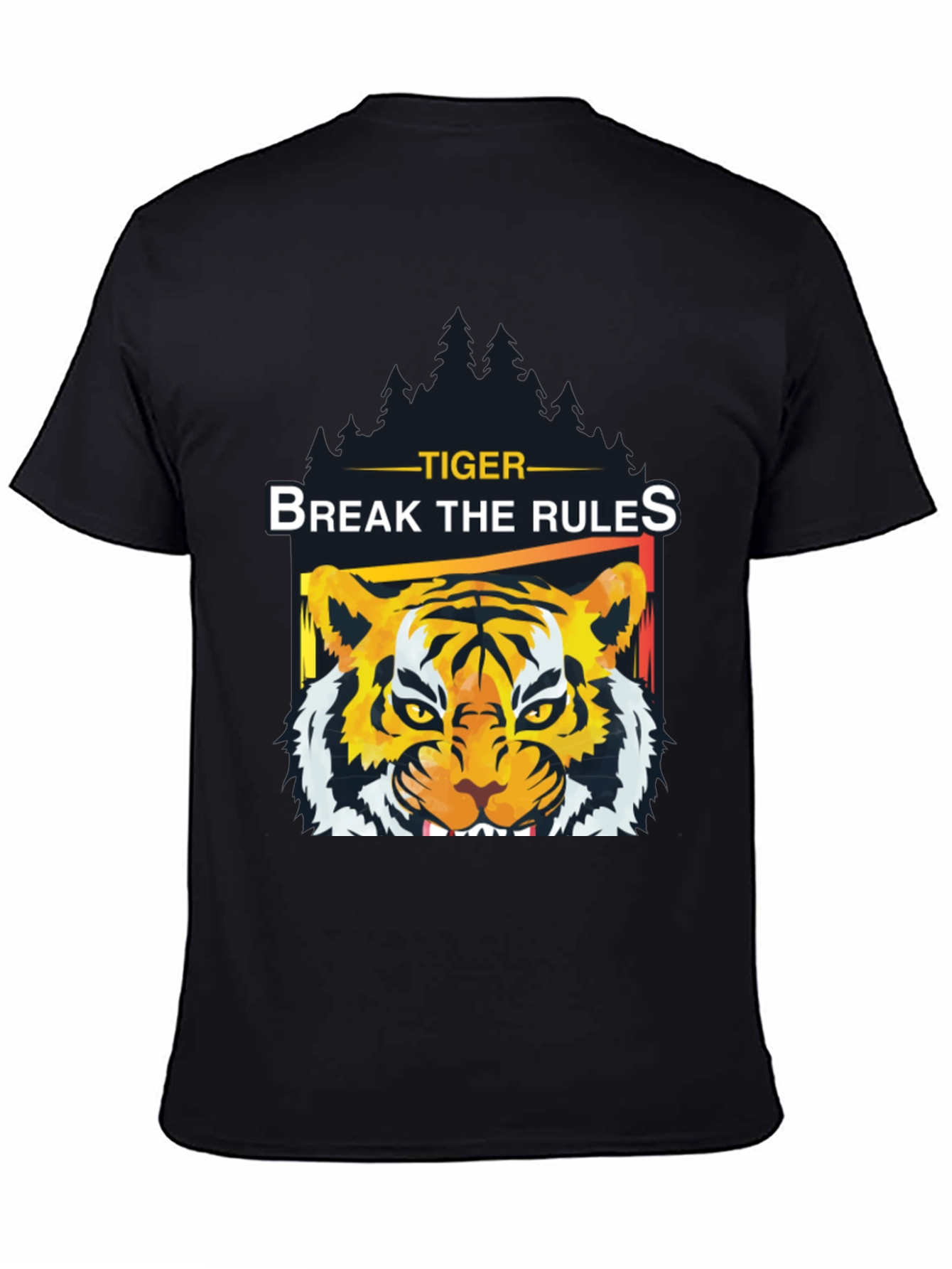 Black Tiger Break The Rules Graphic Tee view 4