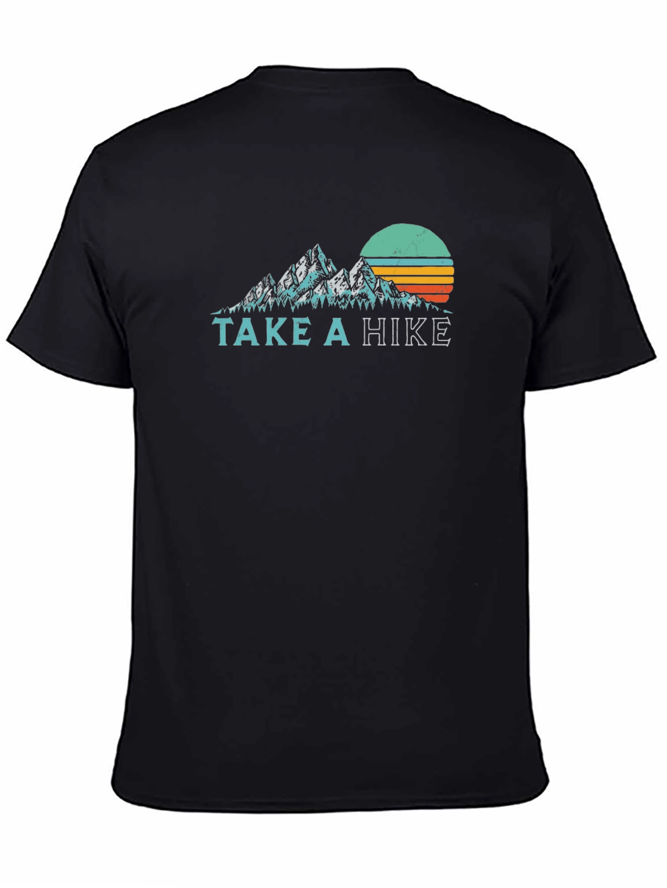 Black Take a Hike Retro Graphic Tee view 4